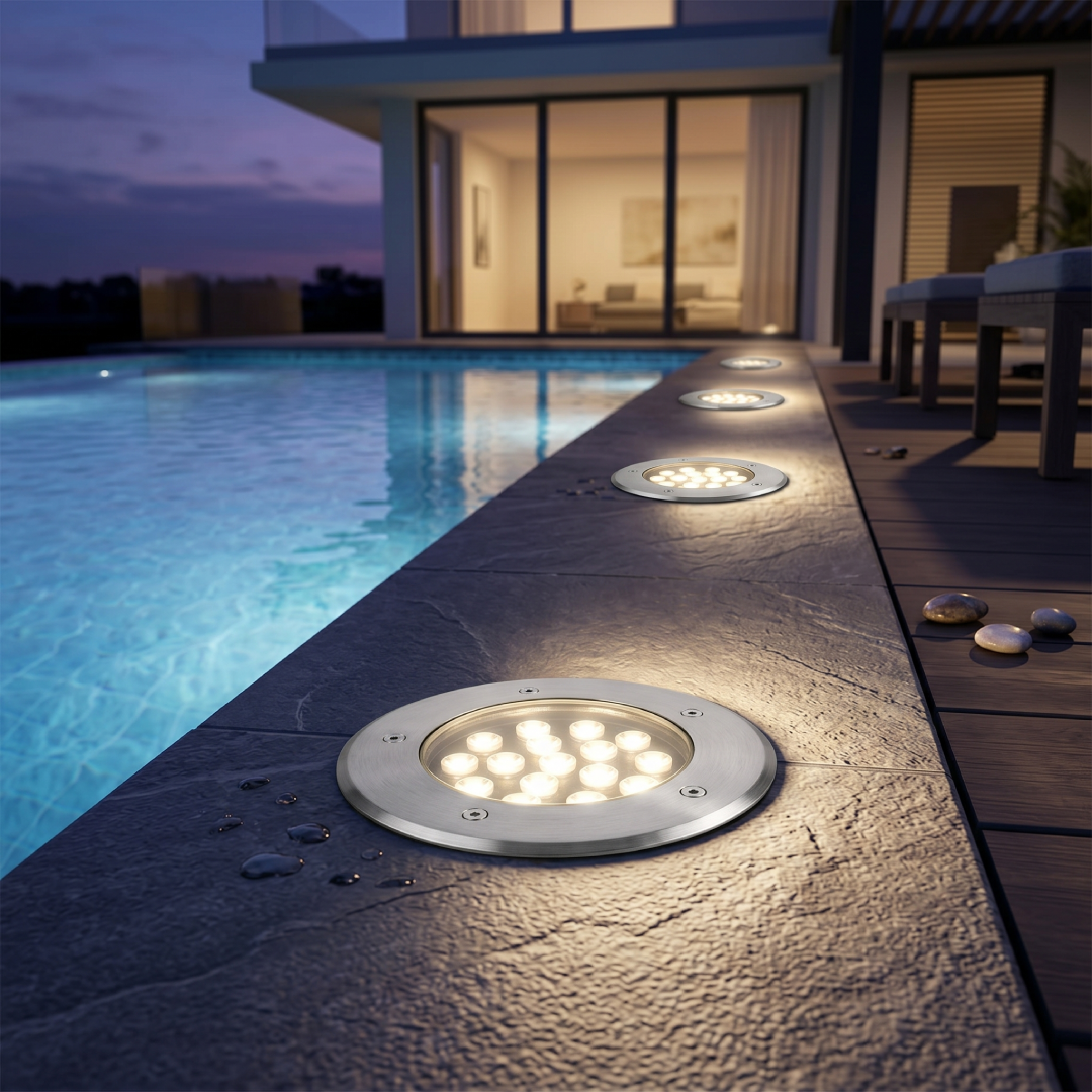 Balizador Led Embutir 15W 3000K 30° Ip67 7024318 Ledvance