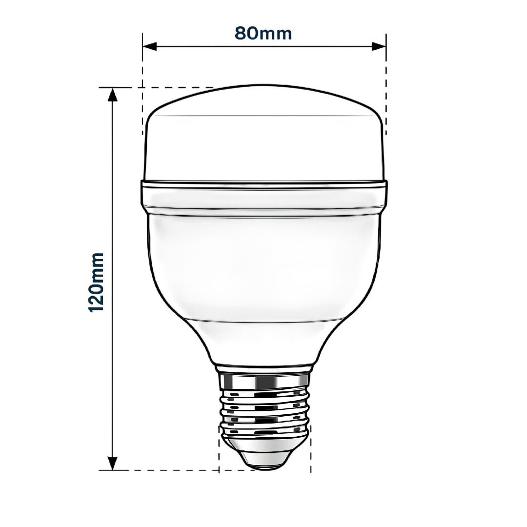 Lâmpada LED T80 40W 6500K 3000Lm E27 Bivolt Philips G2
