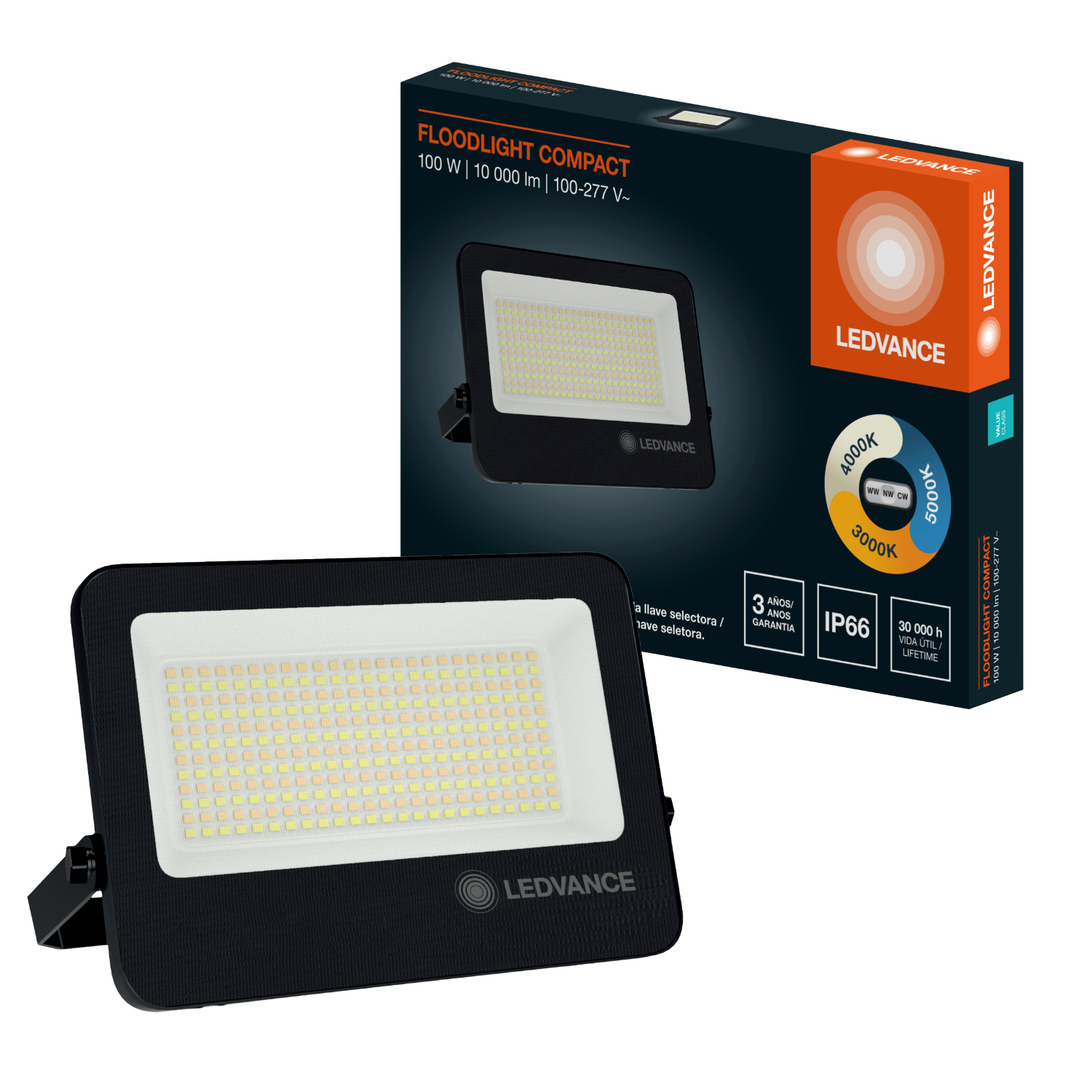 Refletor LED 100W 3CCT 10000lm 110° Ip66 Bivolt Ledvance G2