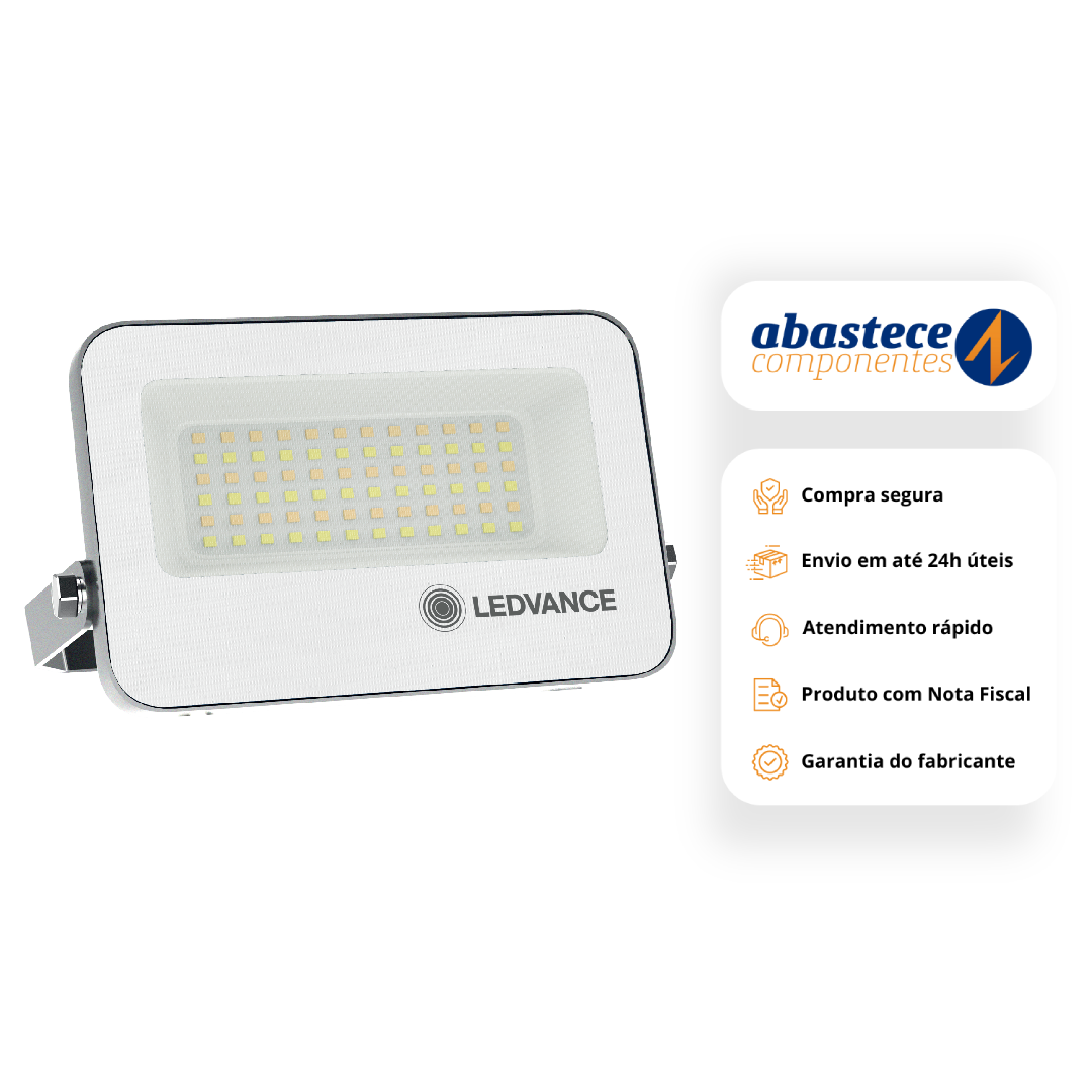 Refletor Led 30W 3CCT 3000Lm Bivolt Ip66 110° Floodlight Ledvance