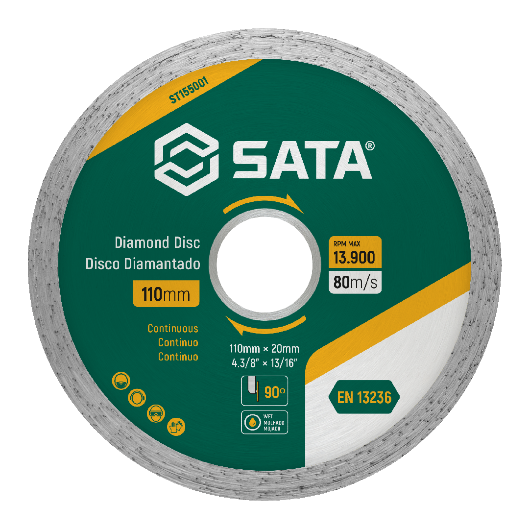Disco De Corte Diamantado Contínuo 110Mm  St155001 Sata