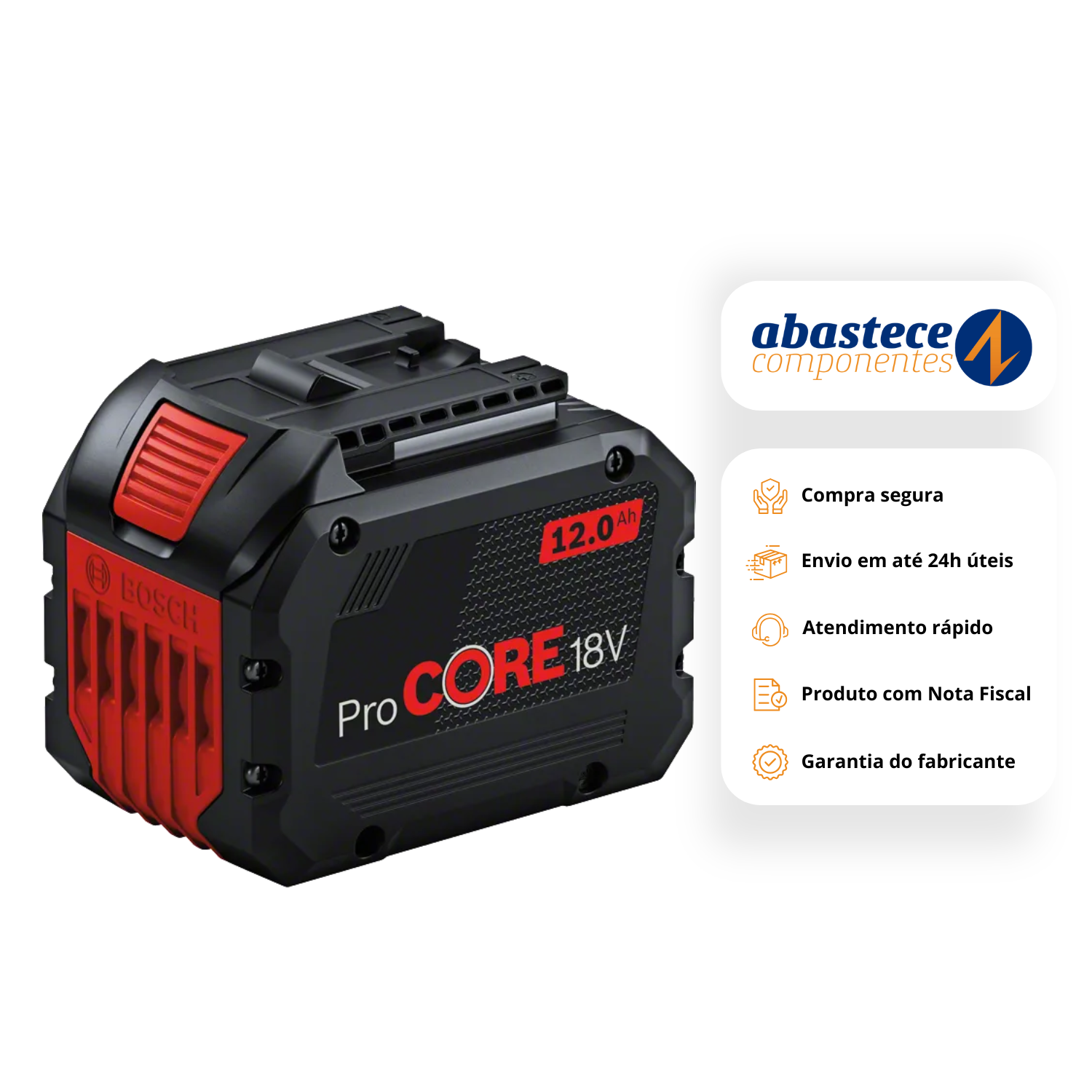 Bateria de Ions de Litio 18V 12Ah Procore 1600A016Gu00 Bosch