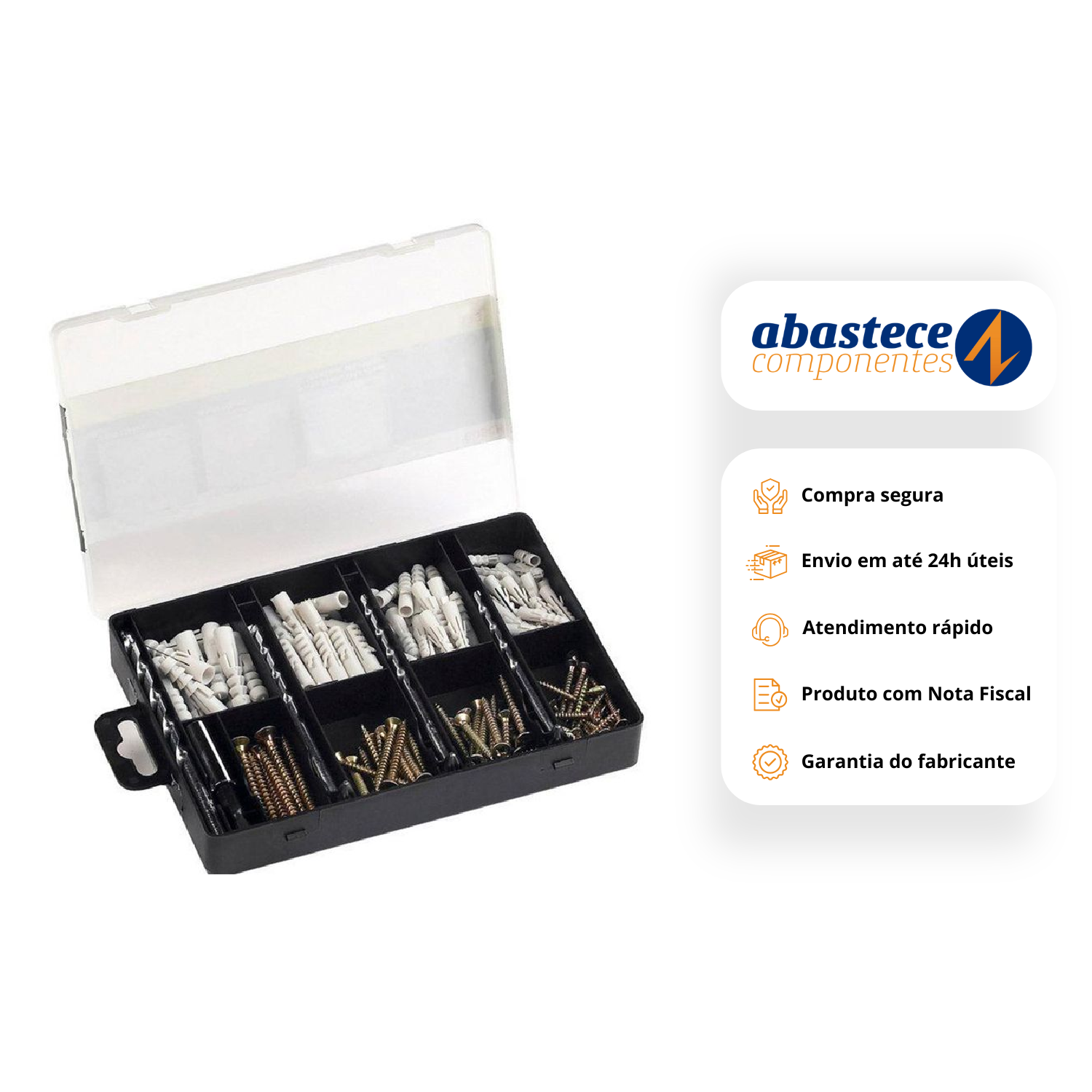 Kit Com 173 Unidades De Fixação 2607017506000 Bosch