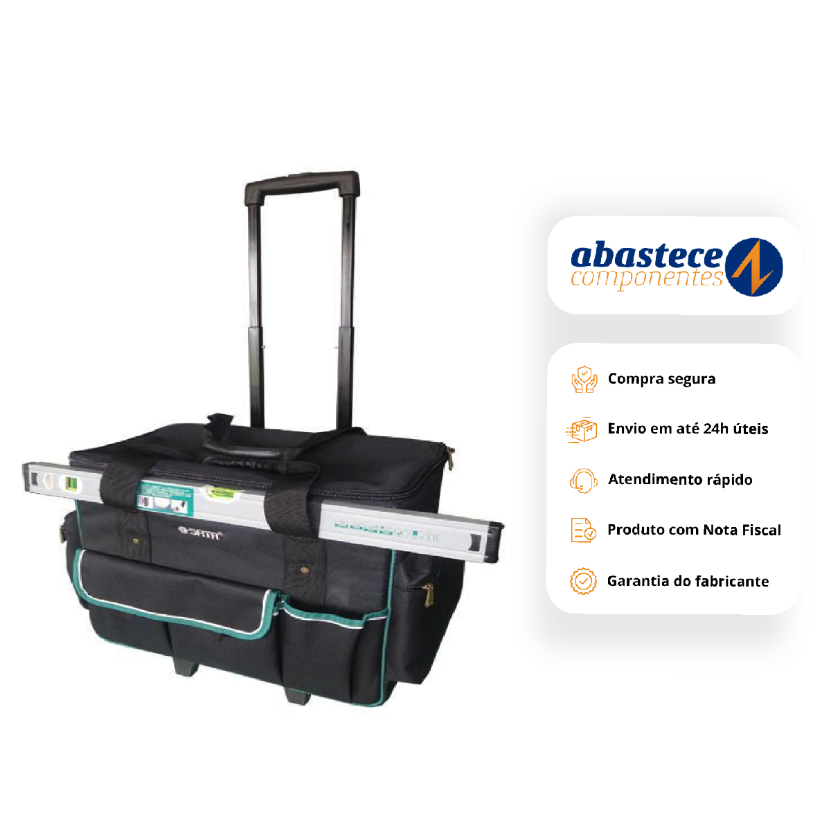 Bolsa De Ferramentas Com Rodas 17" St95188 Sata