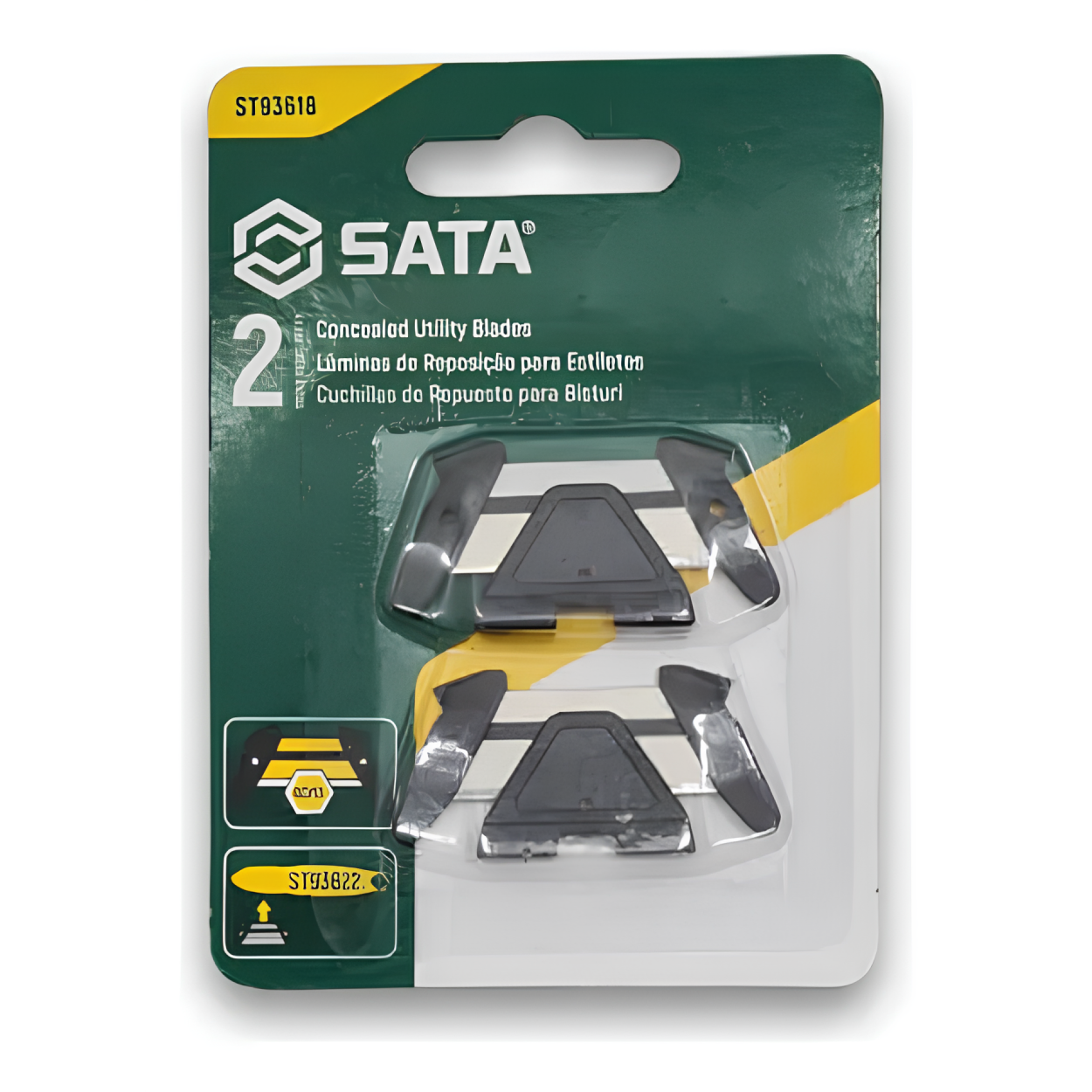 Jogo De Laminas Para Estilete Bico De Pato 2 Un St93618 Sata