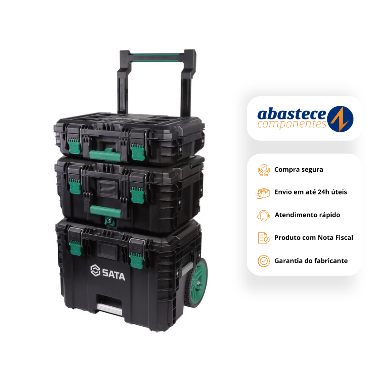 Caixa Organizadora Empilhável 125L St95327 Sata