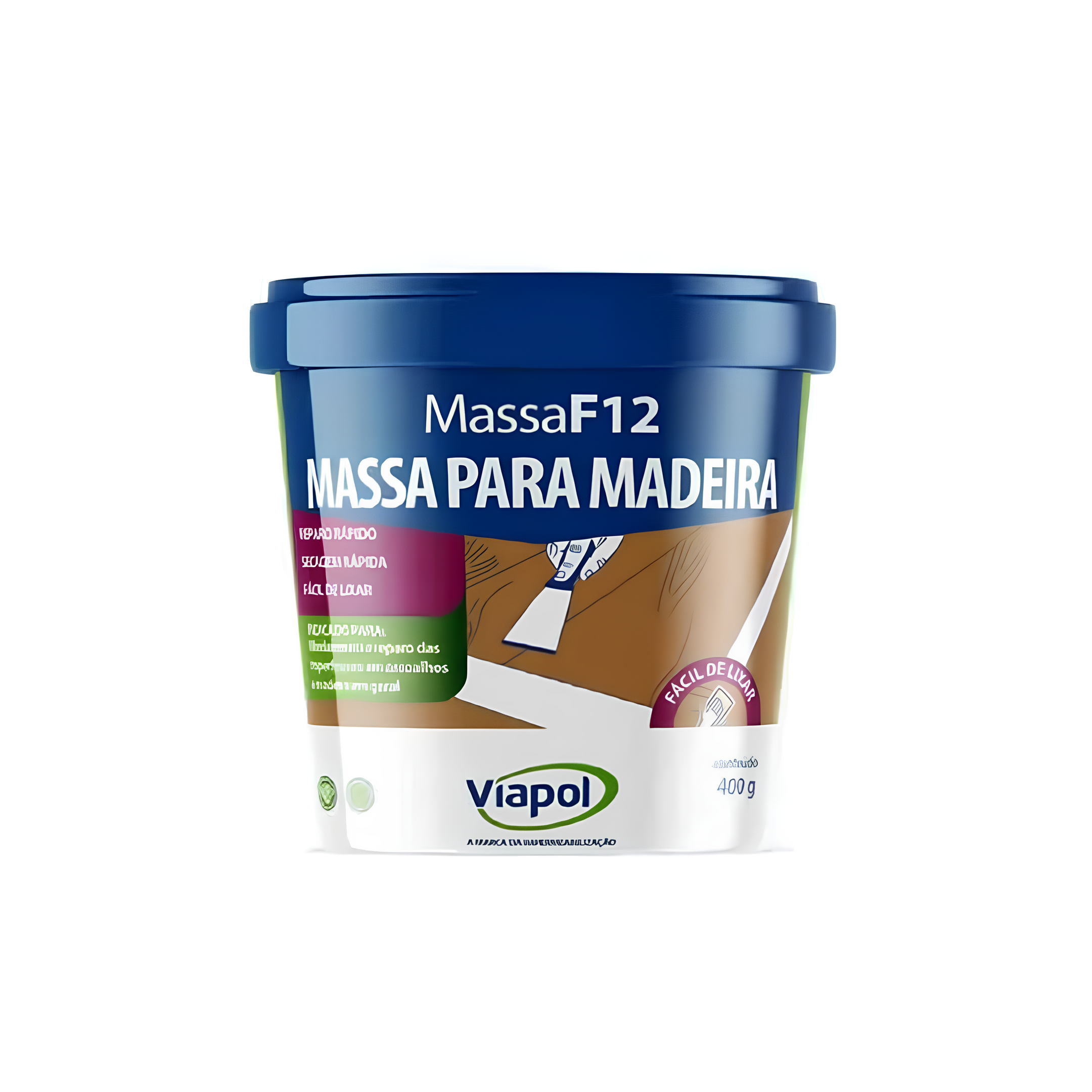 Massa Para Madeira Imbuia Mf12 400Gr V0210636 Viapol