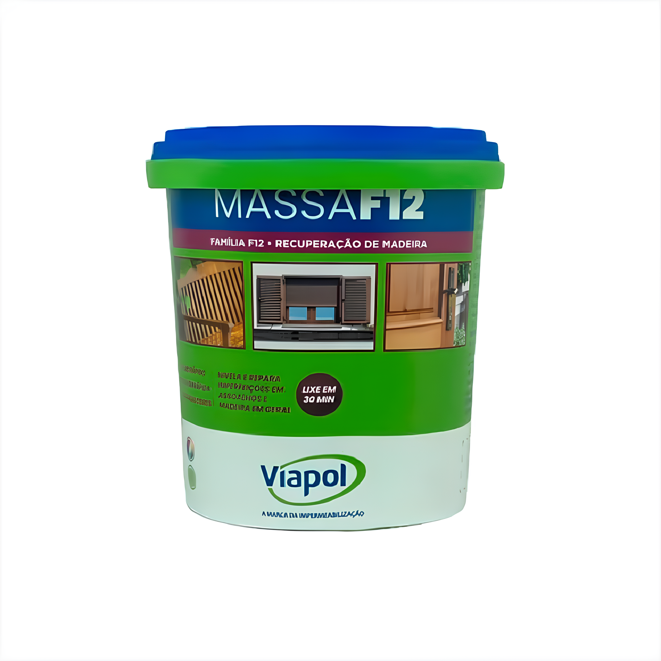 Massa Para Madeira Mogno Mf12 6,50 Kg V0210689 Viapol