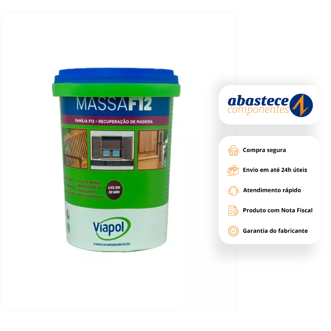 Massa Para Madeira Mogno Mf12 6,50 Kg V0210689 Viapol