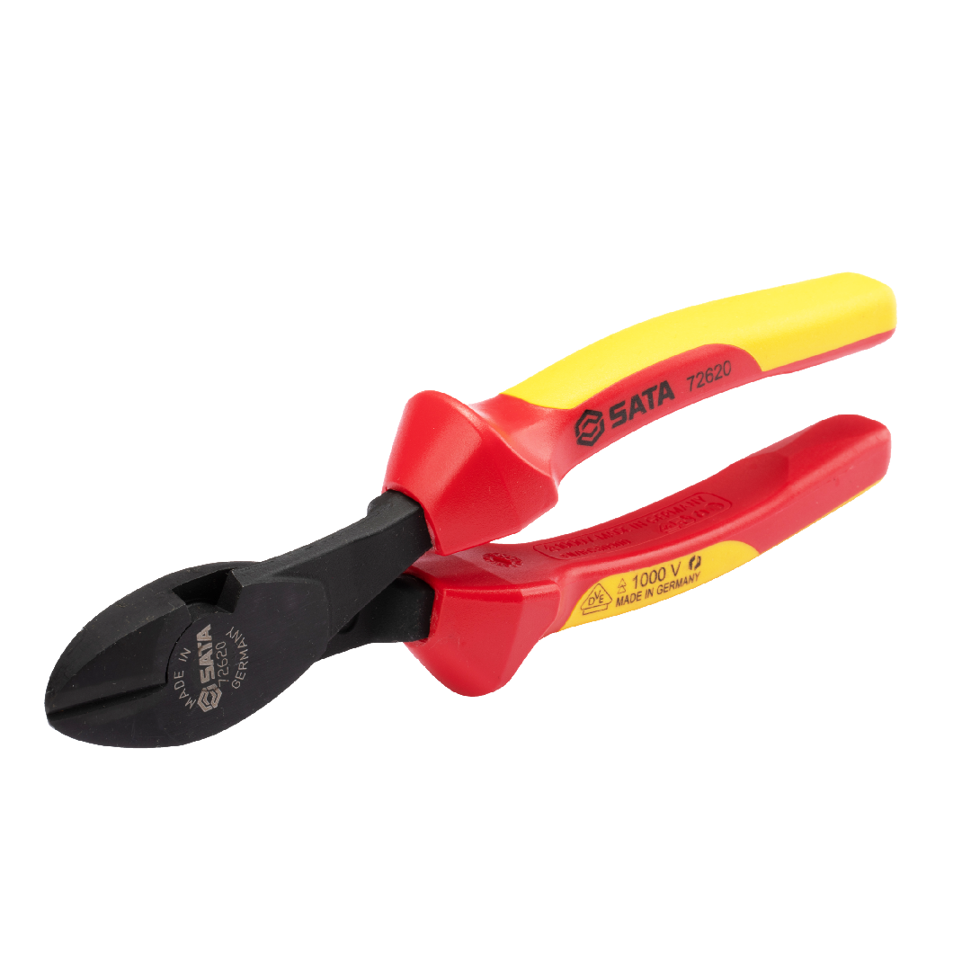 Alicate Corte Diagonal Isolado Black Vde 8 Cr-V St72620 Sata