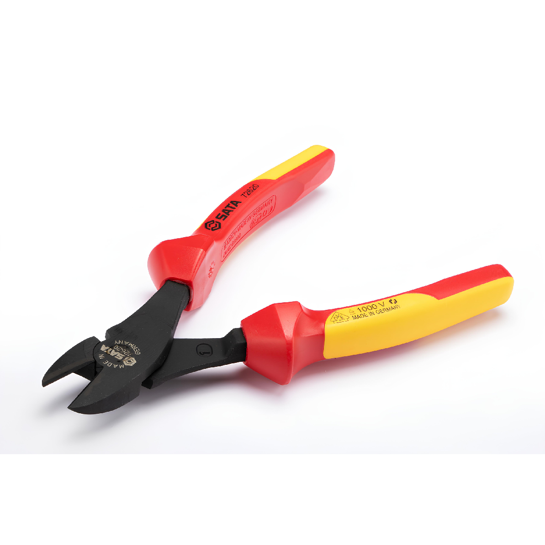 Alicate Corte Diagonal Isolado Black Vde 8 Cr-V St72620 Sata