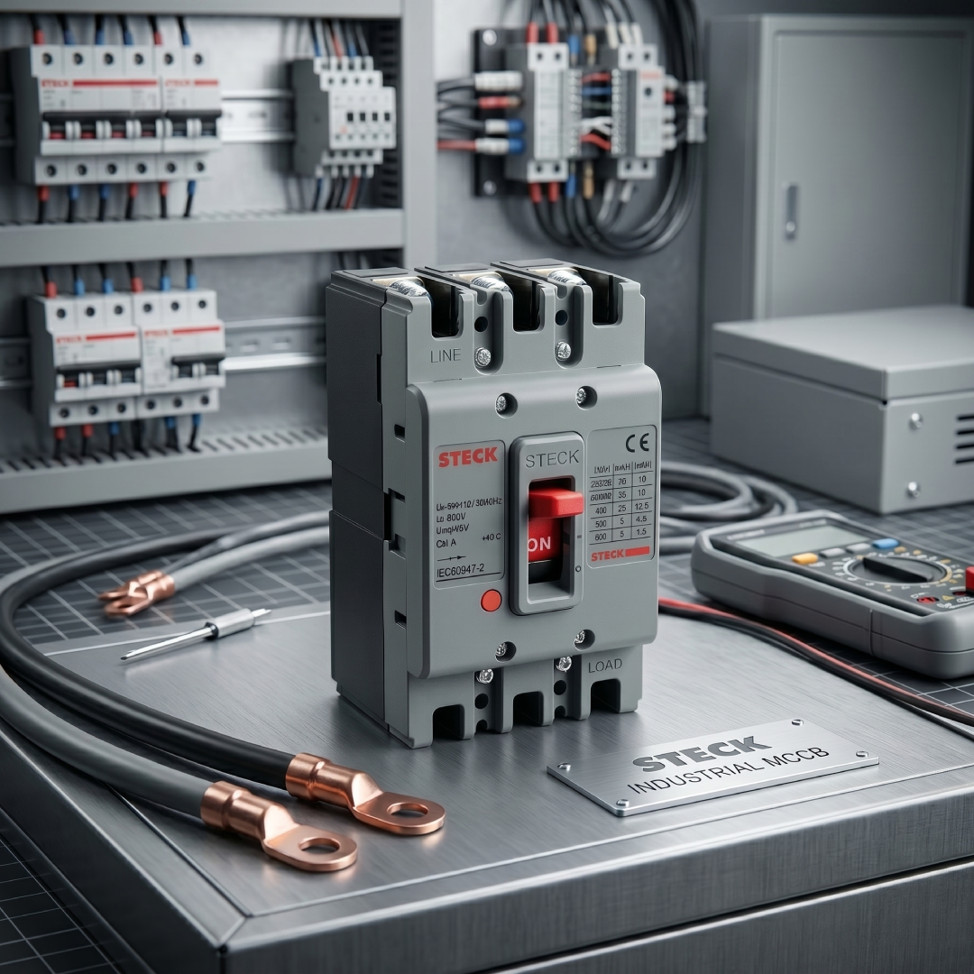 Disjuntor Caixa Moldada Tripolar 400A Asgard SDJS400 Steck