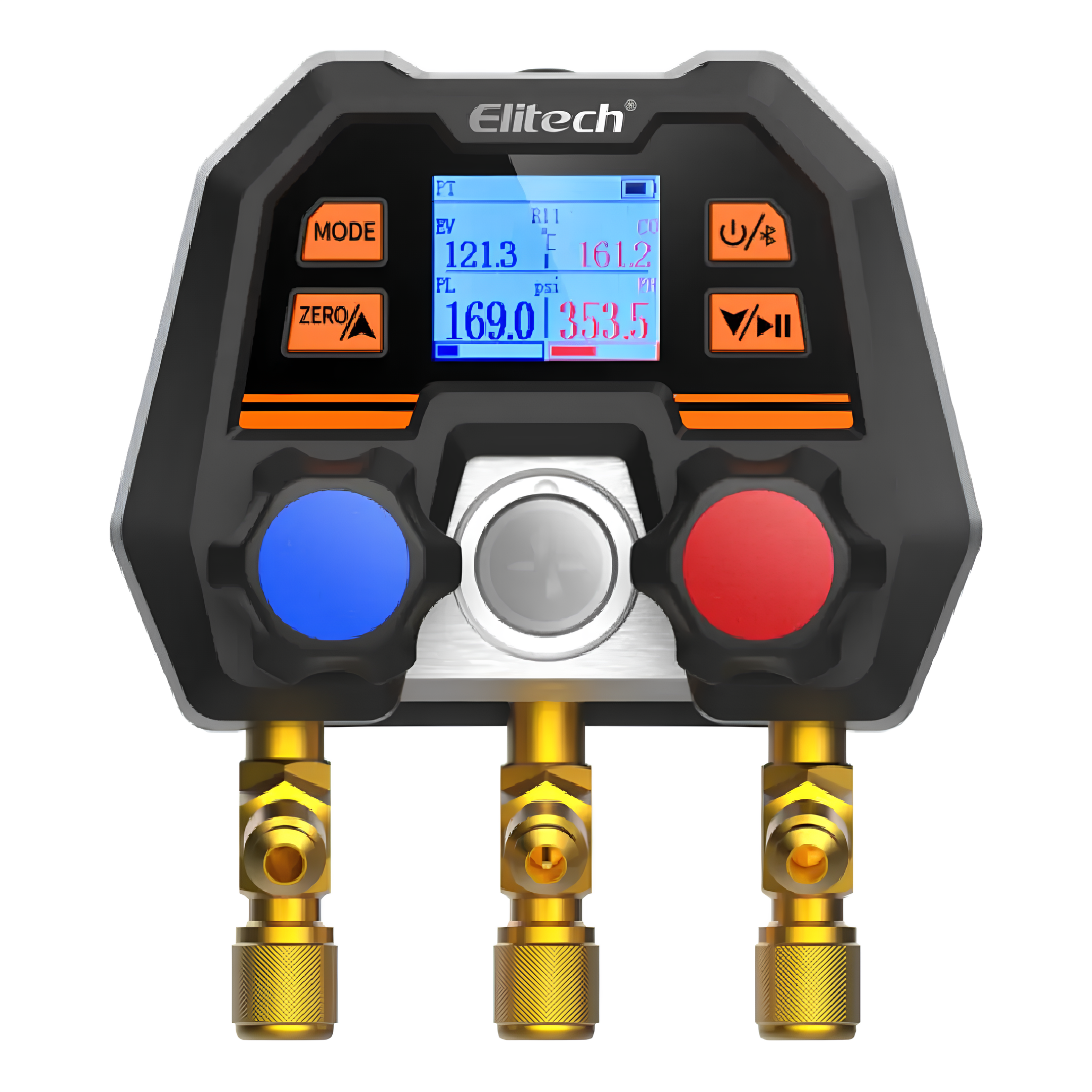 Manifold Digital Ms-100  1/4 SAE-3 -14 ~ 800psi Elitech