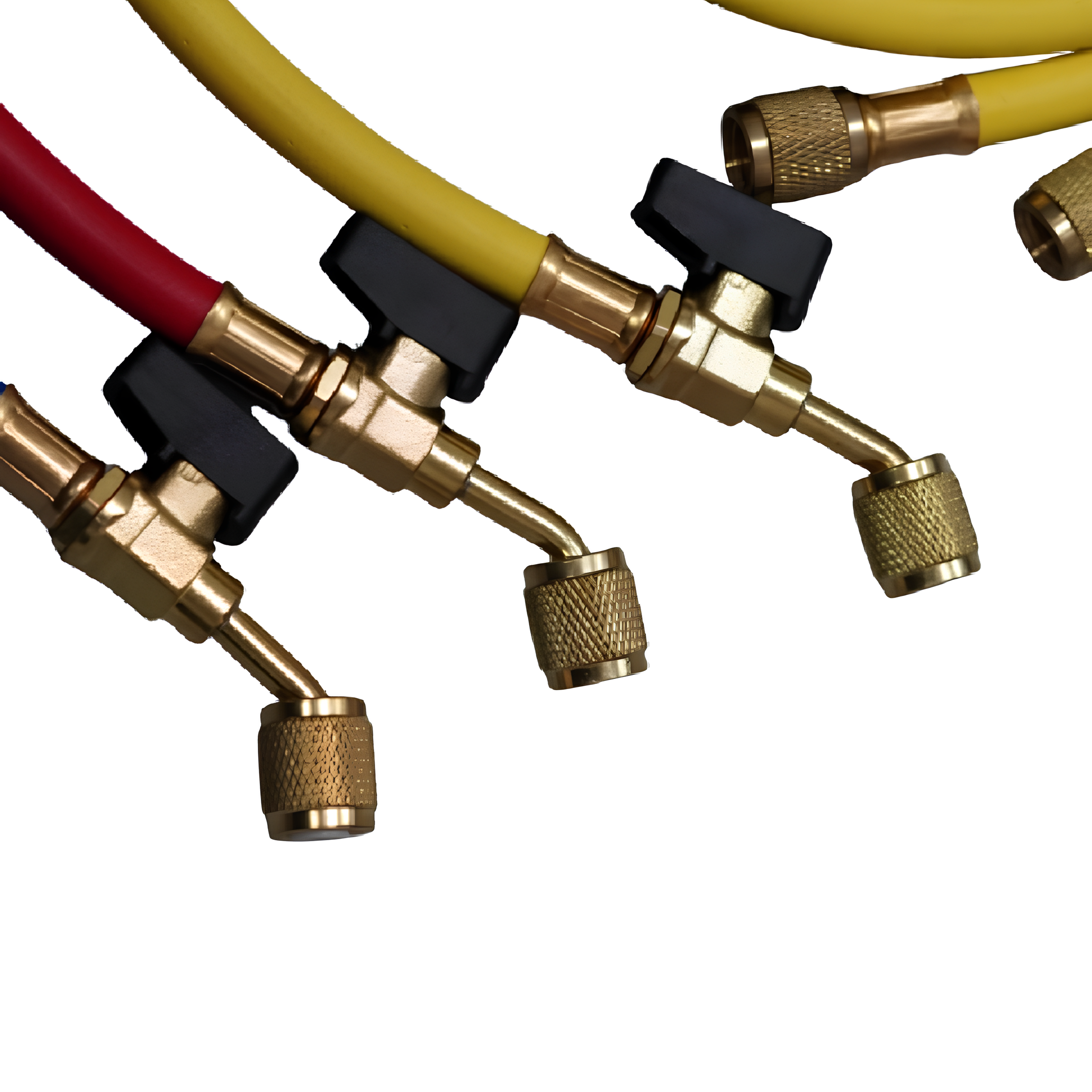 3 Mangueiras p/ Manifold 1,5m 1/4 SAE BHV 15 SET 3  ELITECH