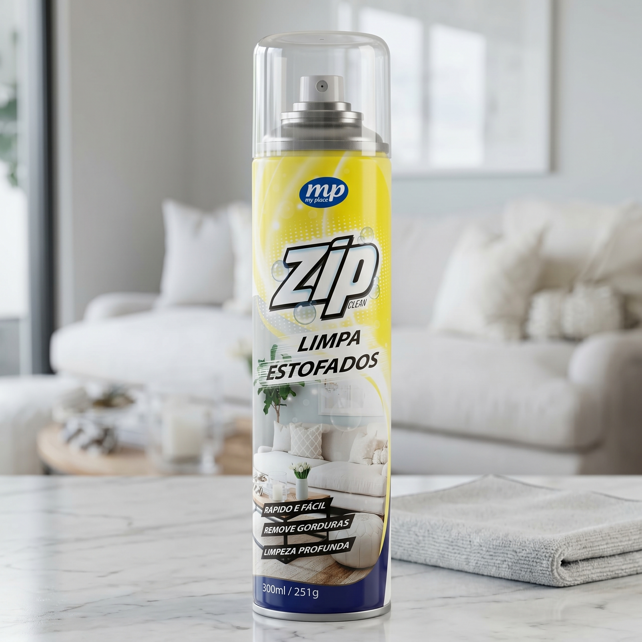 Limpa Estofado Spray Zip 300ml Clean AE2500011 Mundial Prime