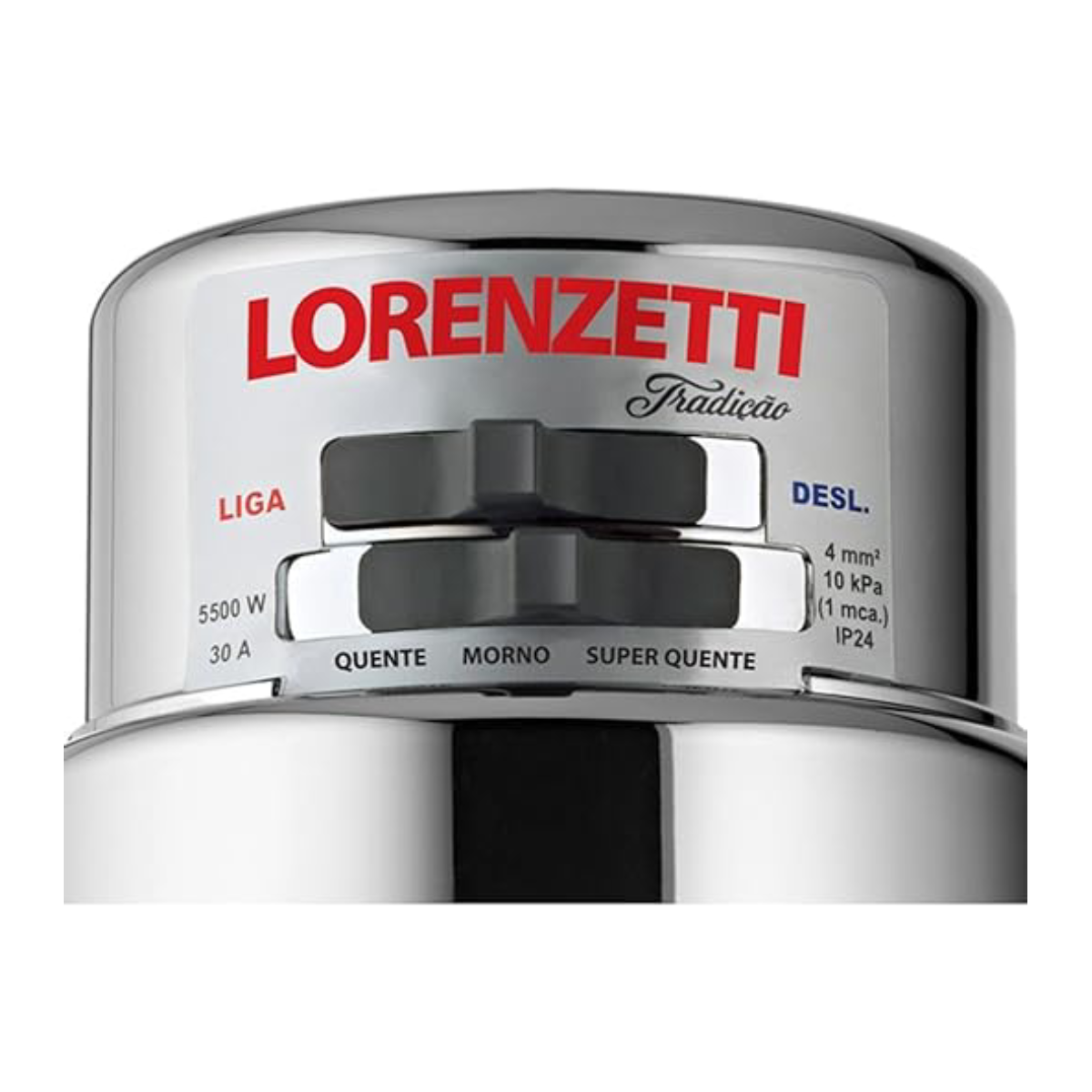 Chuveiro Ducha Tradição Cromado Multitemperatura 5500w 127V Lorenzetti