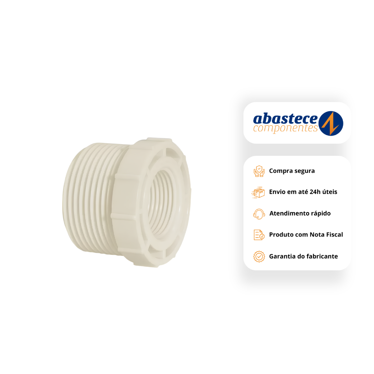 Bucha de Redução Rosca 3/4x1/2" 11529 Amanco
