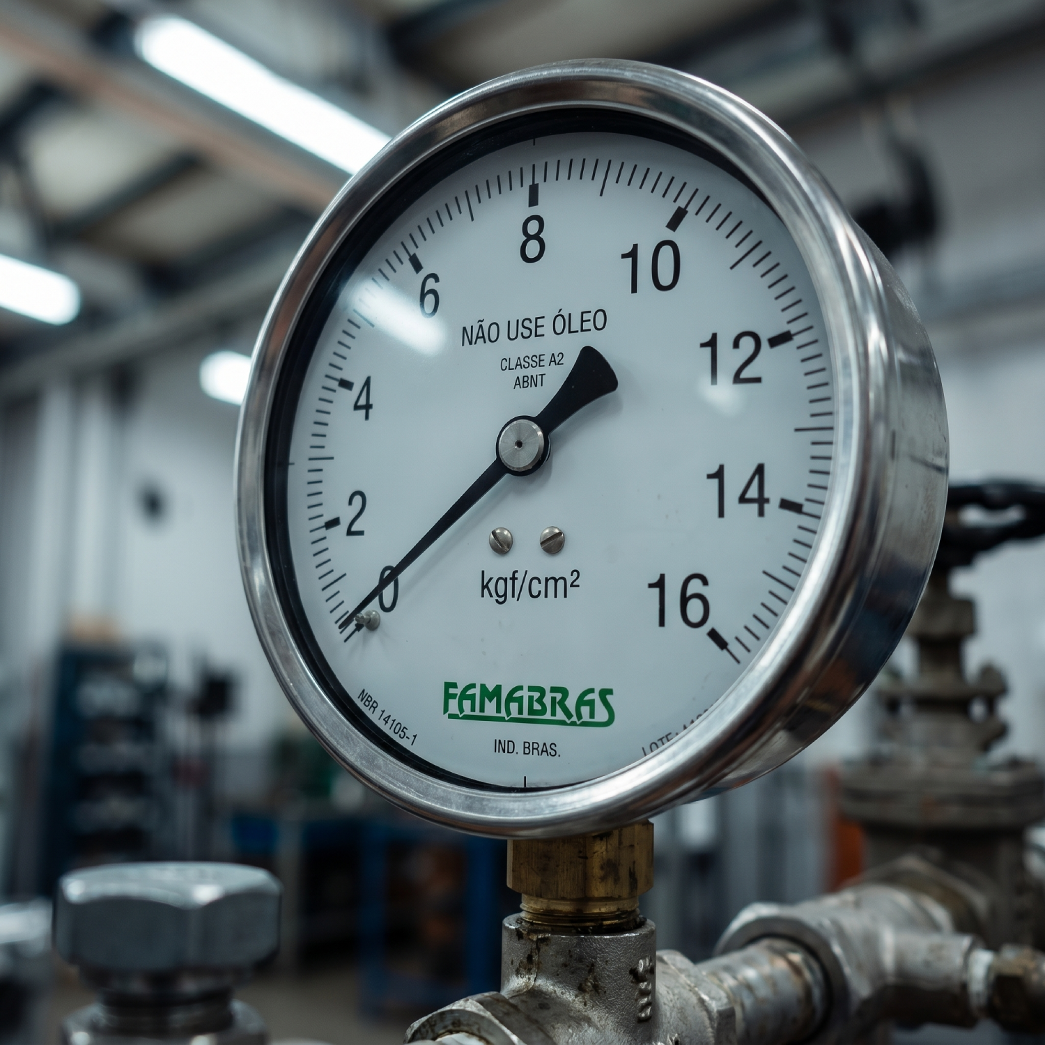 Manômetro 0/16 Kgf/Cm2 2/0,2 R. 1/4" Npt Latao Famabras