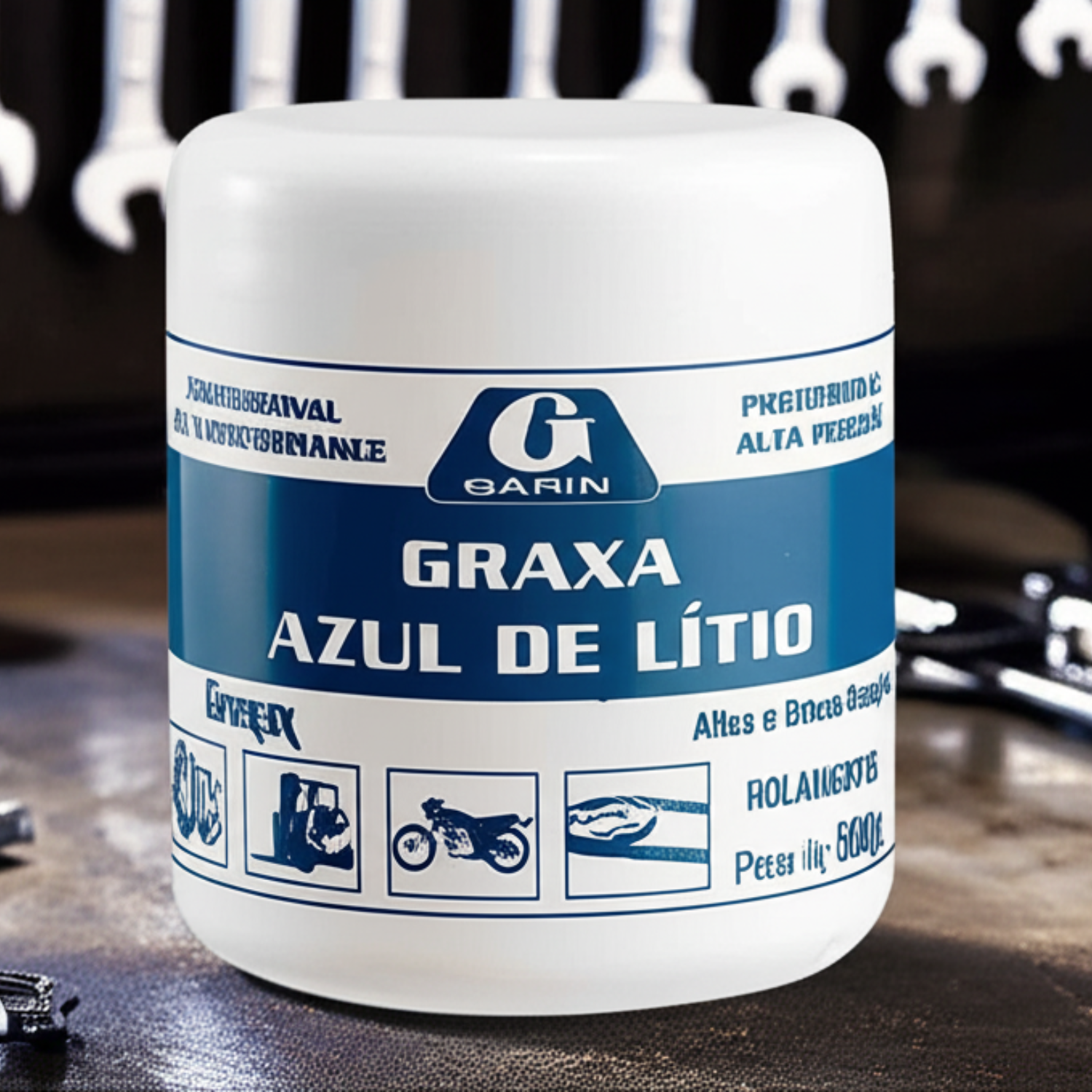 Graxa Azul 500Gr Lgla-500 Garin