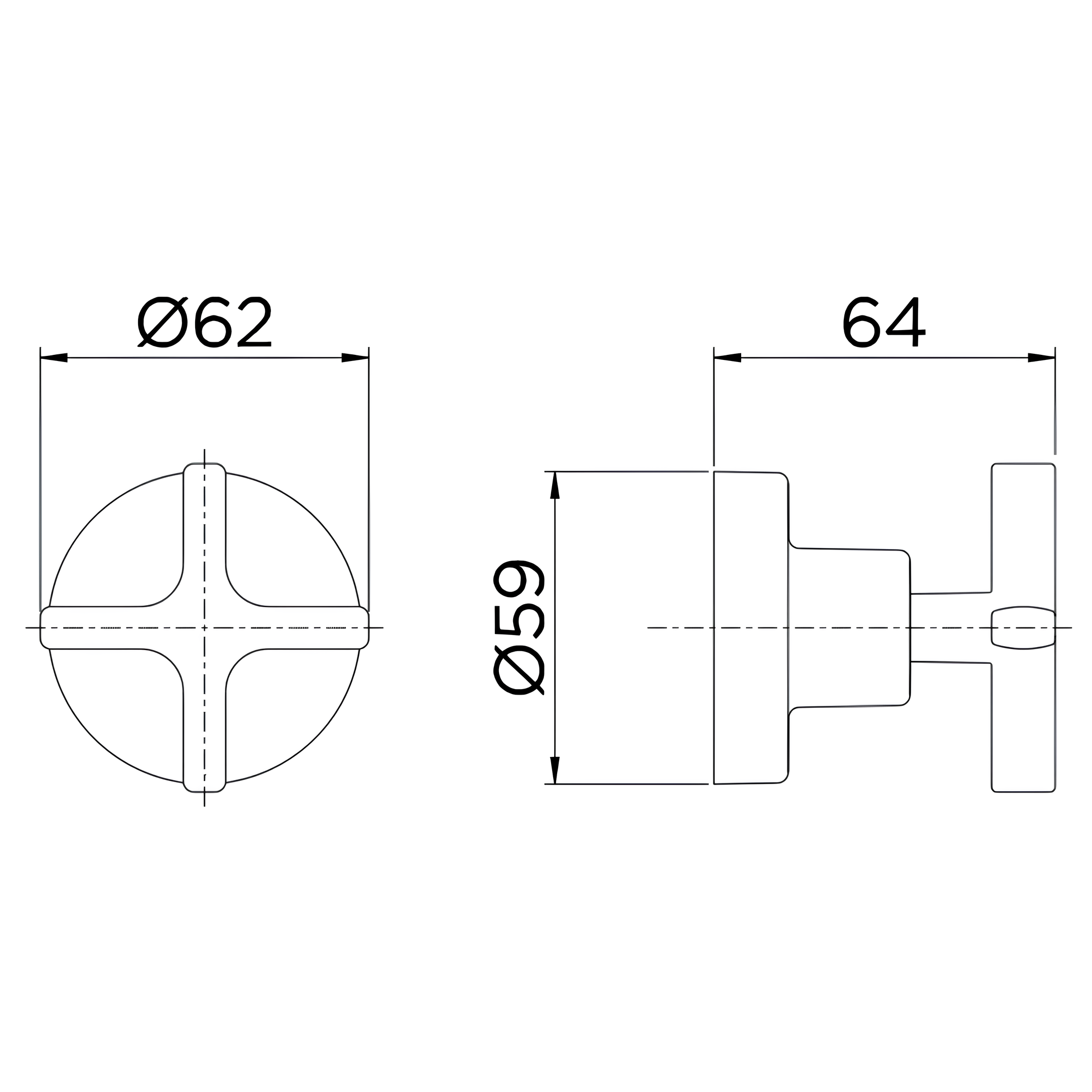 Acabamento Registro Base Deca 1/2", 3/4" E 1" Invicta 00723306 Docol