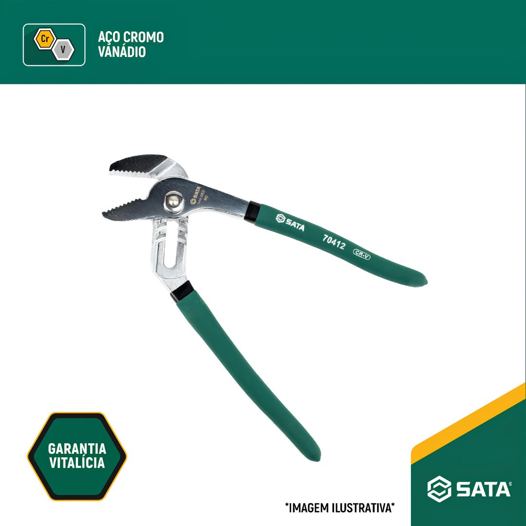 Alicate Bomba Dágua 10" 250mm St70412st Sata