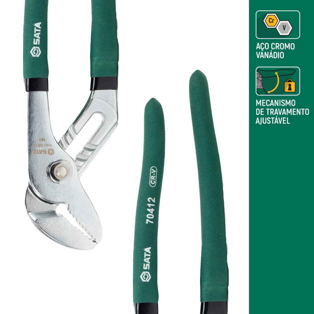 Alicate Bomba Dágua 10" 250mm St70412st Sata