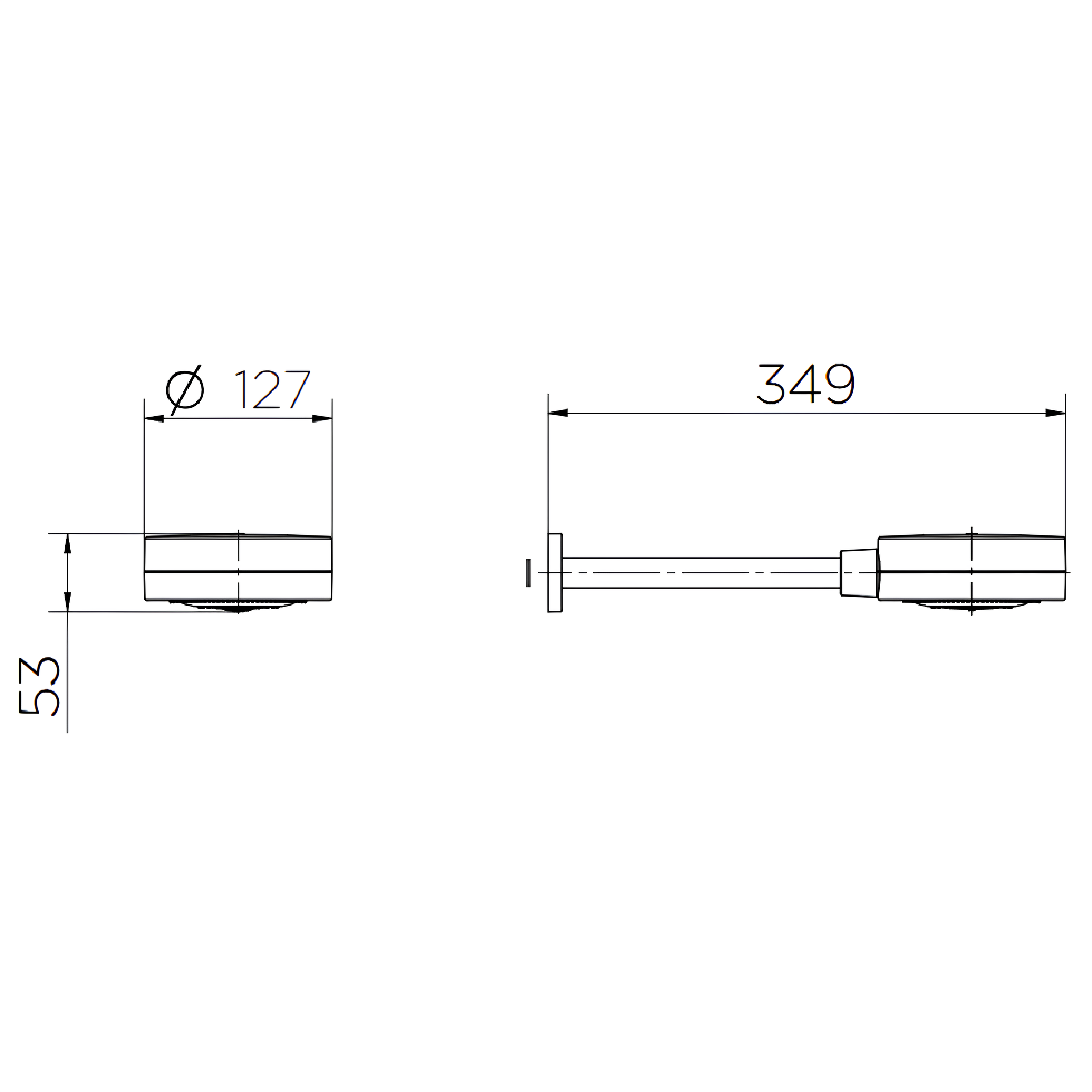 Chuveiro de parede Novo Technoshower Ônix 012048CE Docol