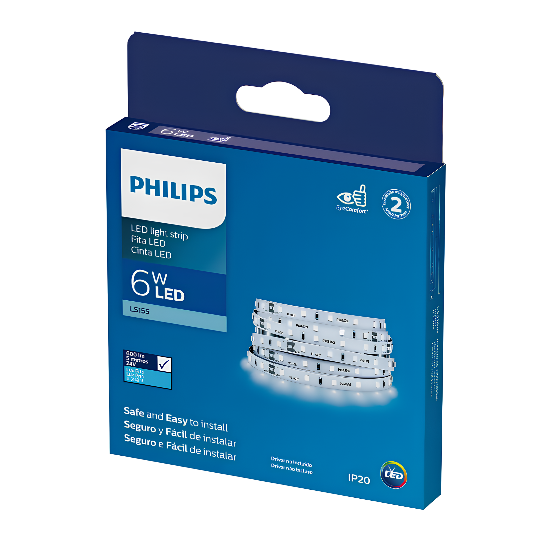 Fita Led Corepro 5M 6W 24V Ip20 560Lm/m LS155 Philips