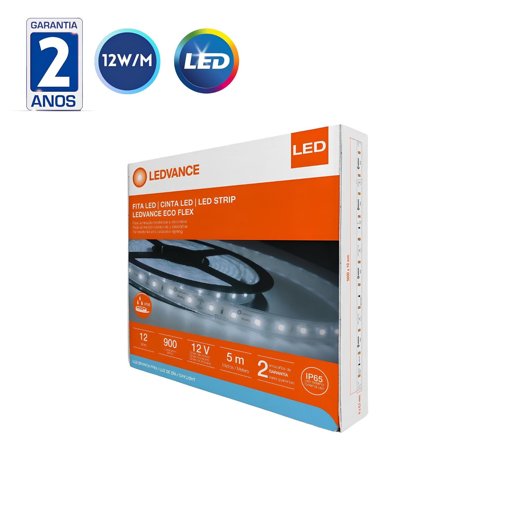 Fita Led Ecoflex 5M 12W 12V Ip65 Ledvance