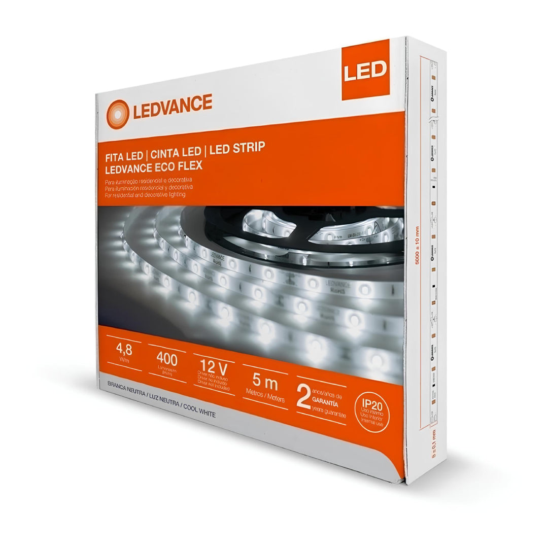 Fita Led Ecoflex 5M 4,8W 12V Ip20 Ledvance