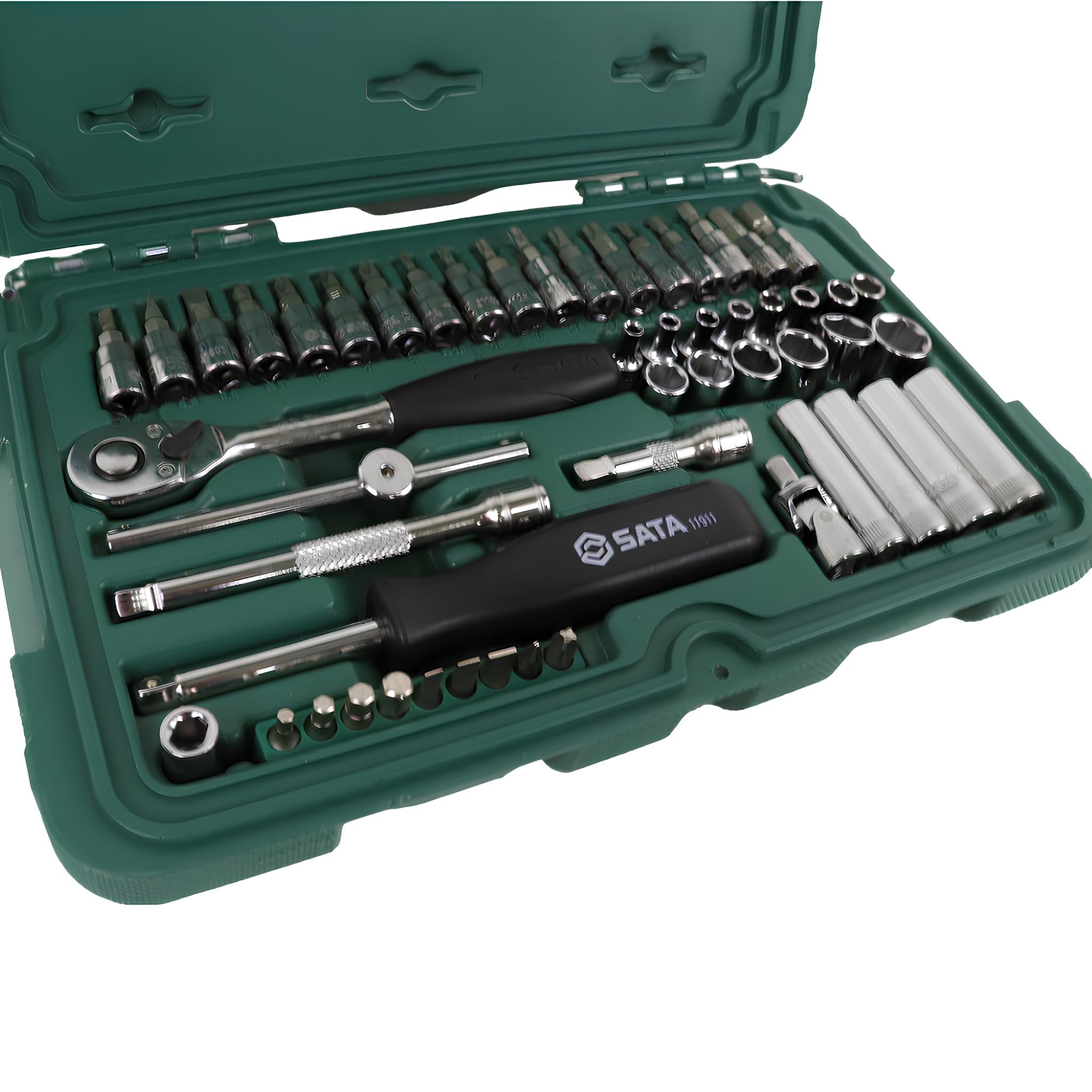 Jogo Soquete Sextavado 1/4'' (52 Peças) ST09002SJ Sata