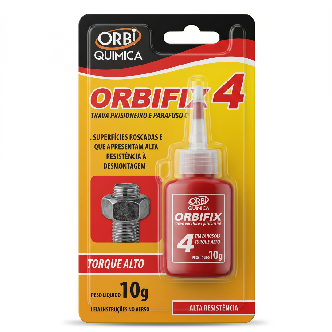 Kit 12 Trava Rosca Vermelho 10g Orbifix Orbi Química