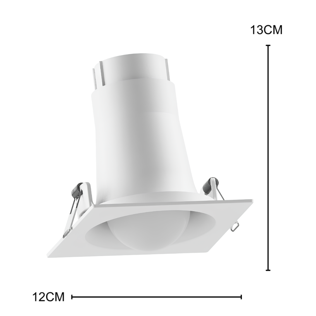 Spot Led Quadrado Embutir Branco Bulbo 17W 1521Lm Bivolt Osram