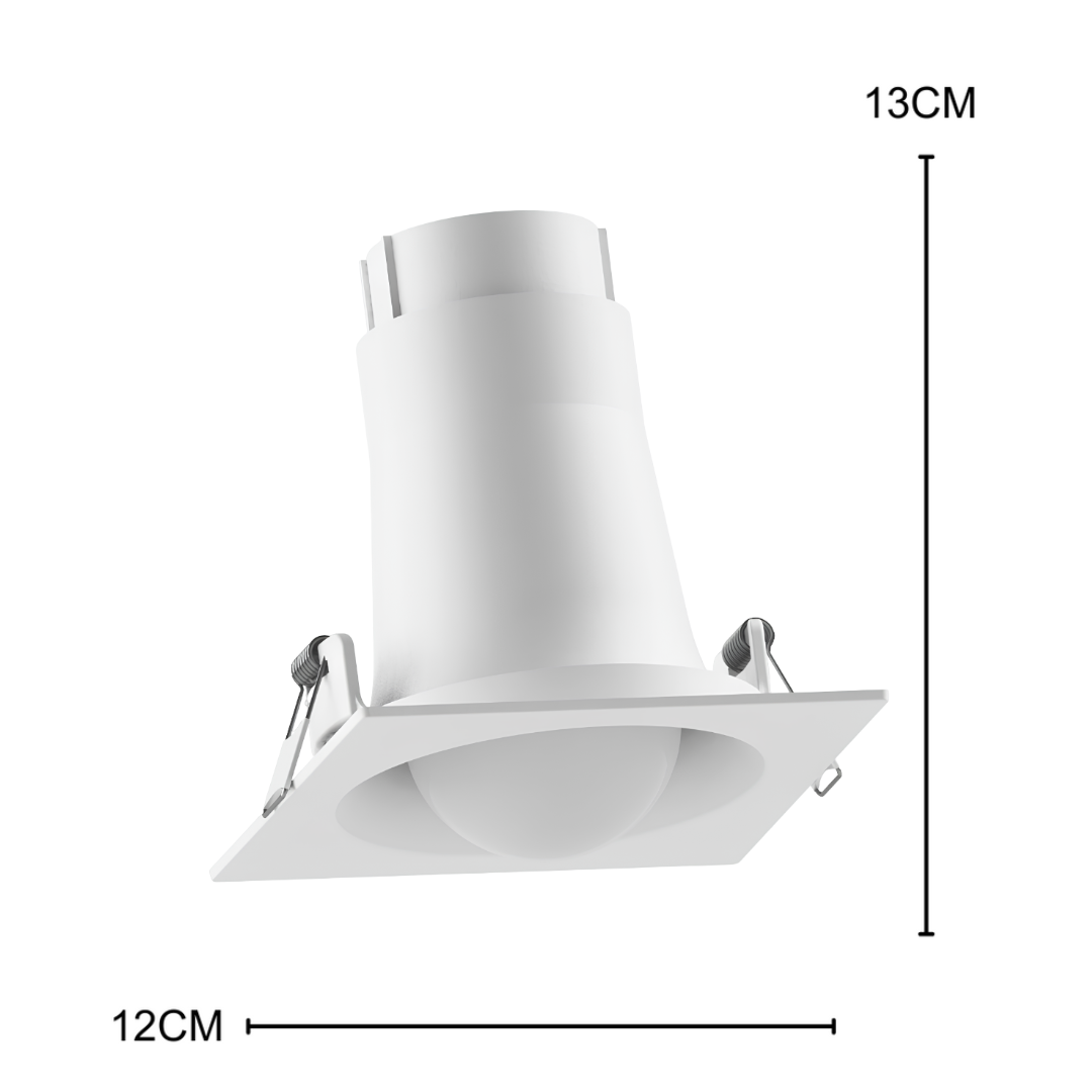 Spot Led Quadrado Embutir Branco Bulbo Rgbw 7,5W 600Lm Osram