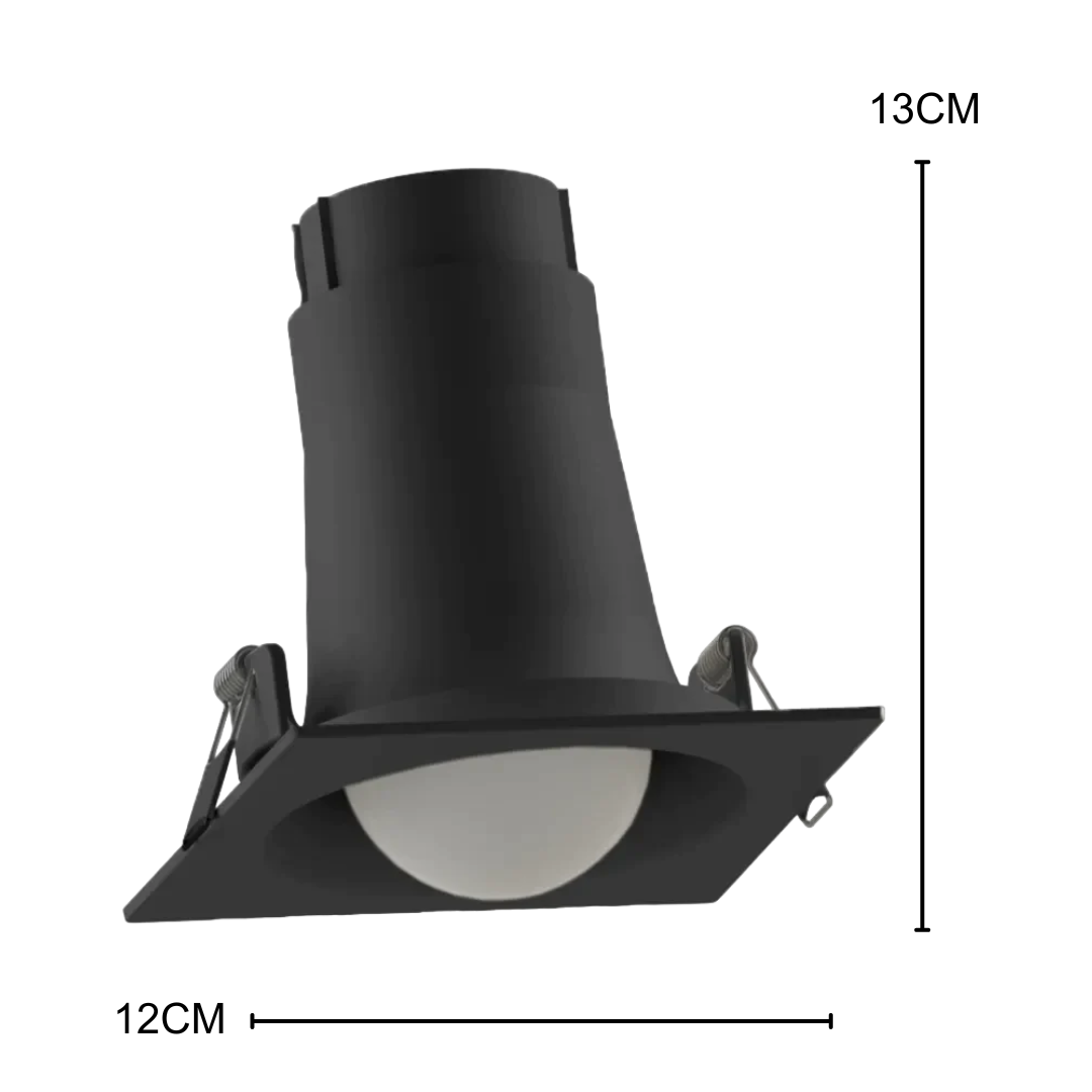 Spot Led Quadrado Embutir Preto Bulbo Rgbw 9W 800Lm Ledvance