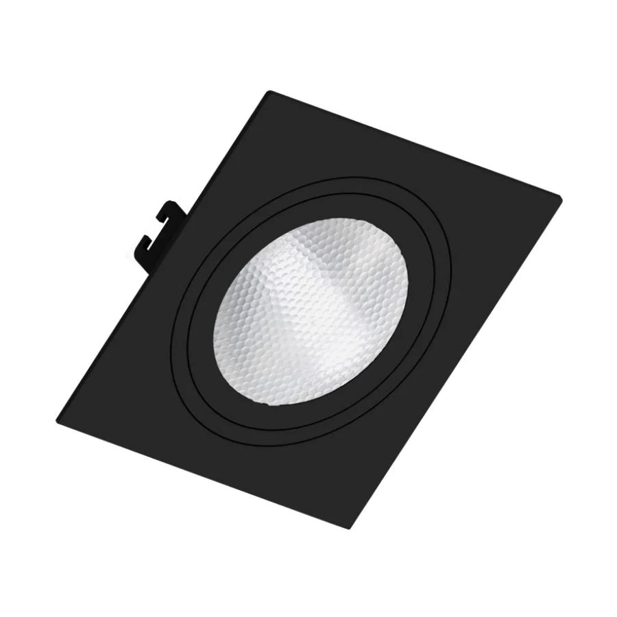 Spot Led Quadrado Preto Par30 Hci 28W 3000K 3000Lm 15° Osram