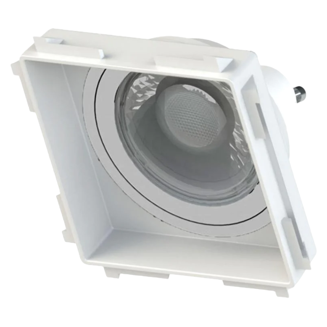 Spot Led Quadrado Embutir Recuado Br Dicroica Gu10 6,5w 2700K Ledvance