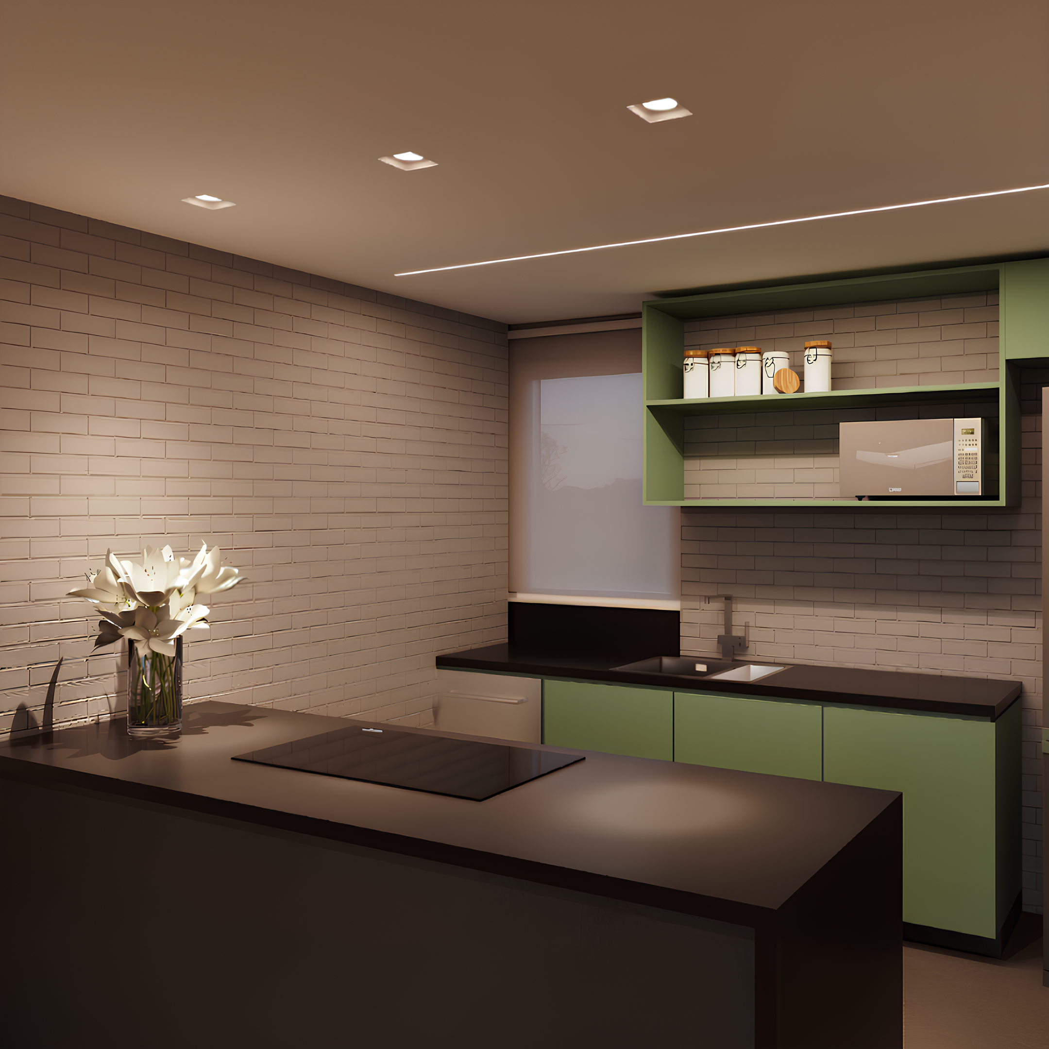 Spot Led Quadrado Embutir Recuado Pt Dicroica 6,5w 2700K Biv Ledvance