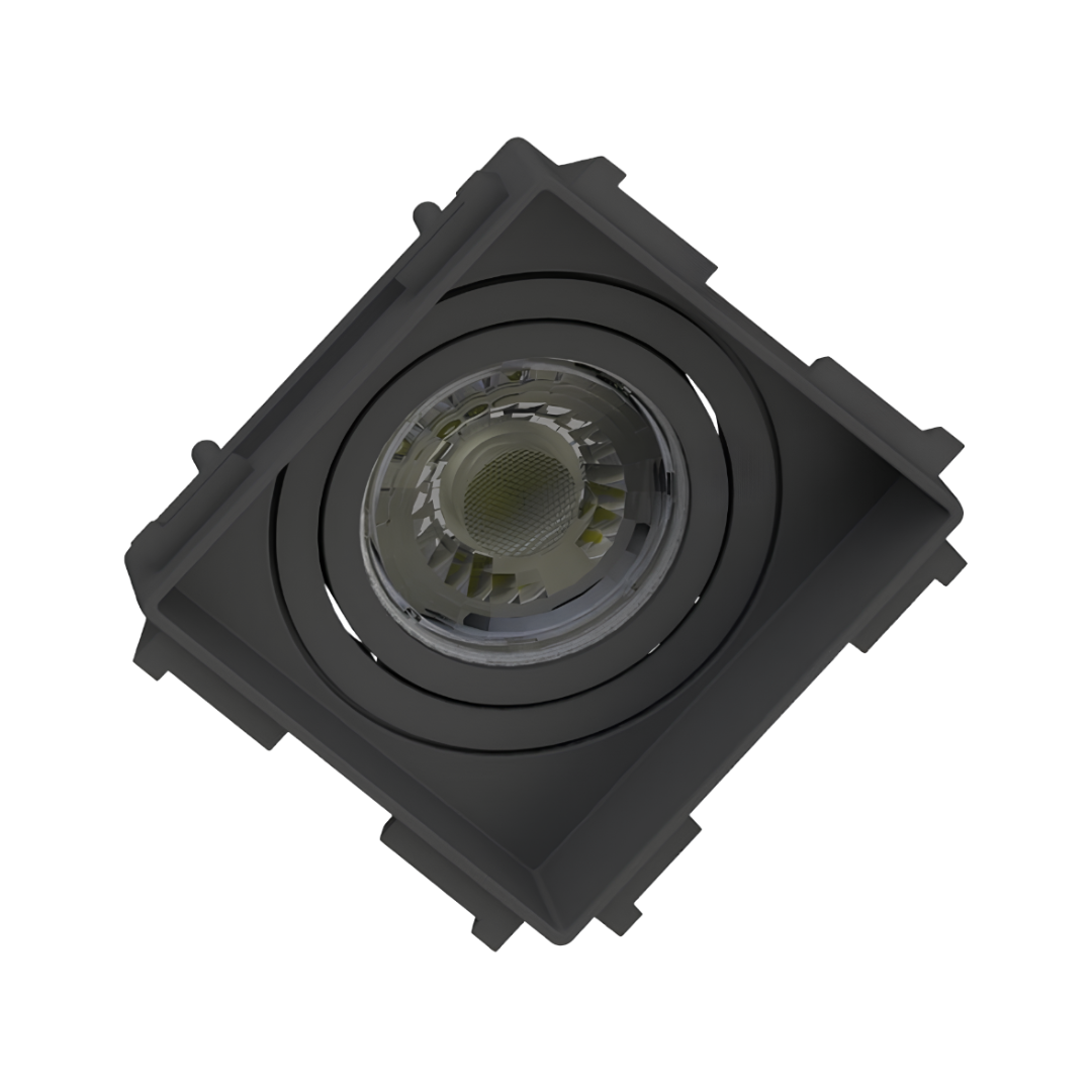 Spot Led Recuado No Frame Preto Par16 Dim 5,5W 2700K 550Lm Osram