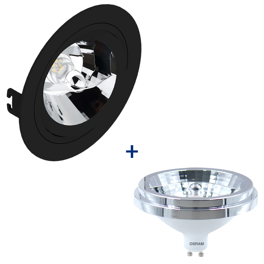 Spot Led Redondo Embutir Redondo Pt Ar111 Dim 11W 2700K Biv Ledvance