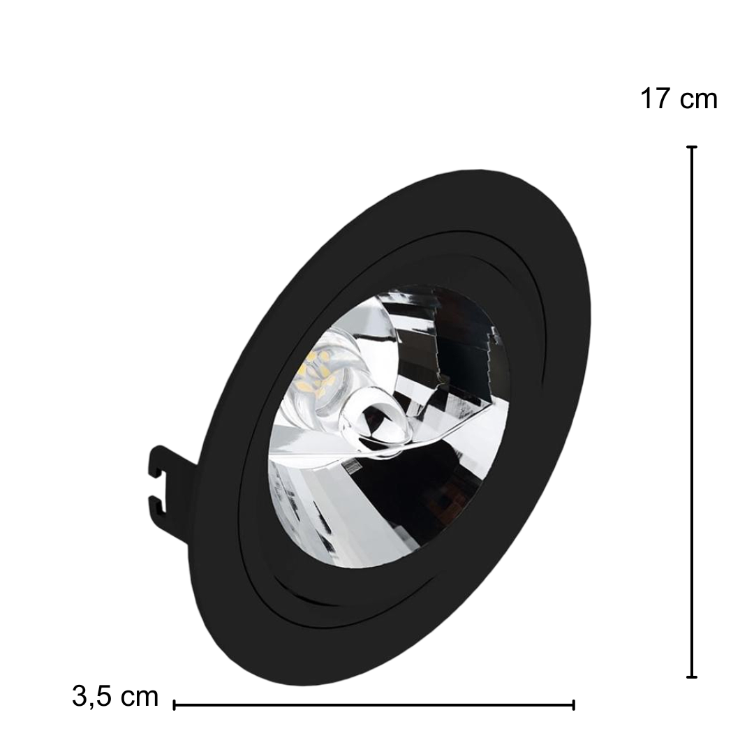 Spot Led Redondo Embutir Redondo Pt Ar111 Dim 11W 2700K Biv Ledvance
