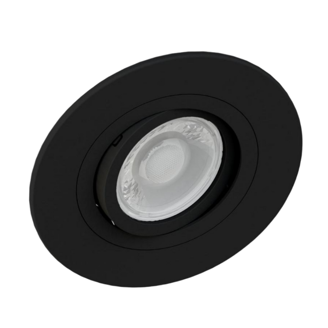 Spot Led Redondo Embutir Preto Par16 Glass 4W 370Lm Bivolt Osram