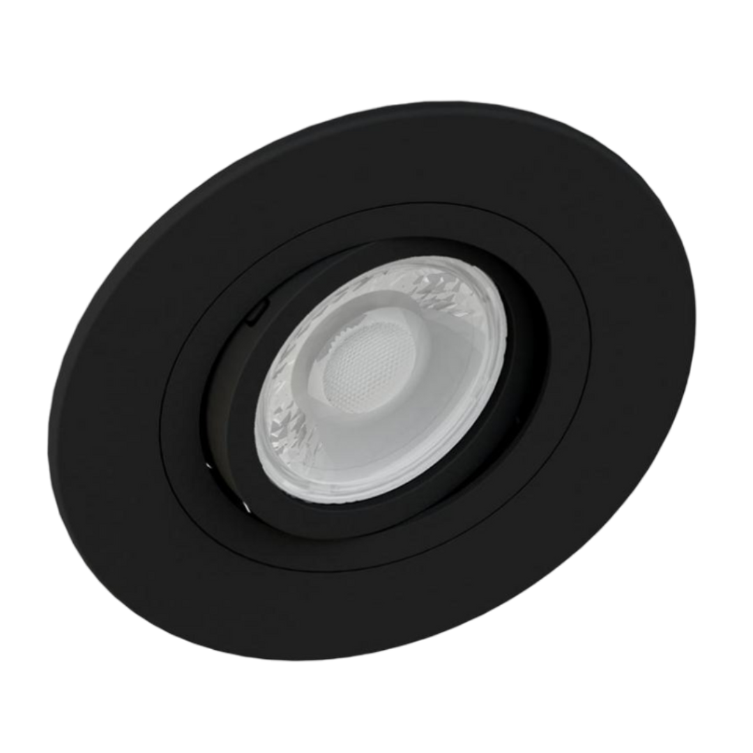 Spot Led Redondo Embutir Preto Par16 4W 350Lm Bivolt Osram