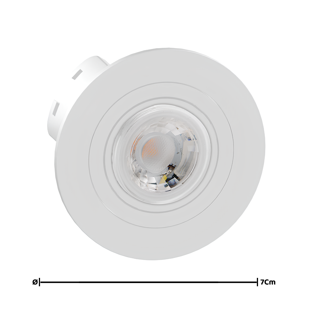 Spot Led Redondo Embutir Branco Par11 3,5W 2700K 300Lm Osram