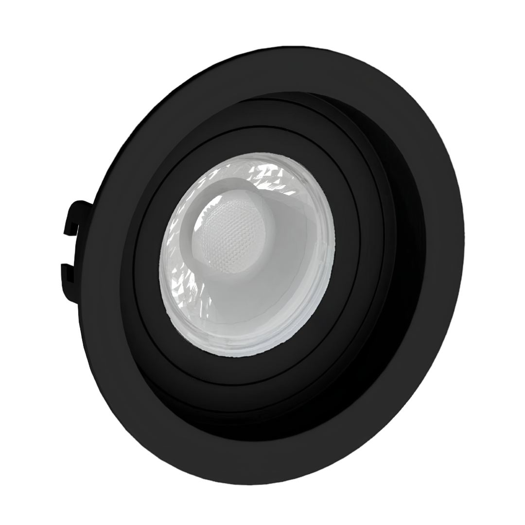 Spot Led Redondo Recuado Preto Par16 Glass 4W 370Lm Bivolt Osram