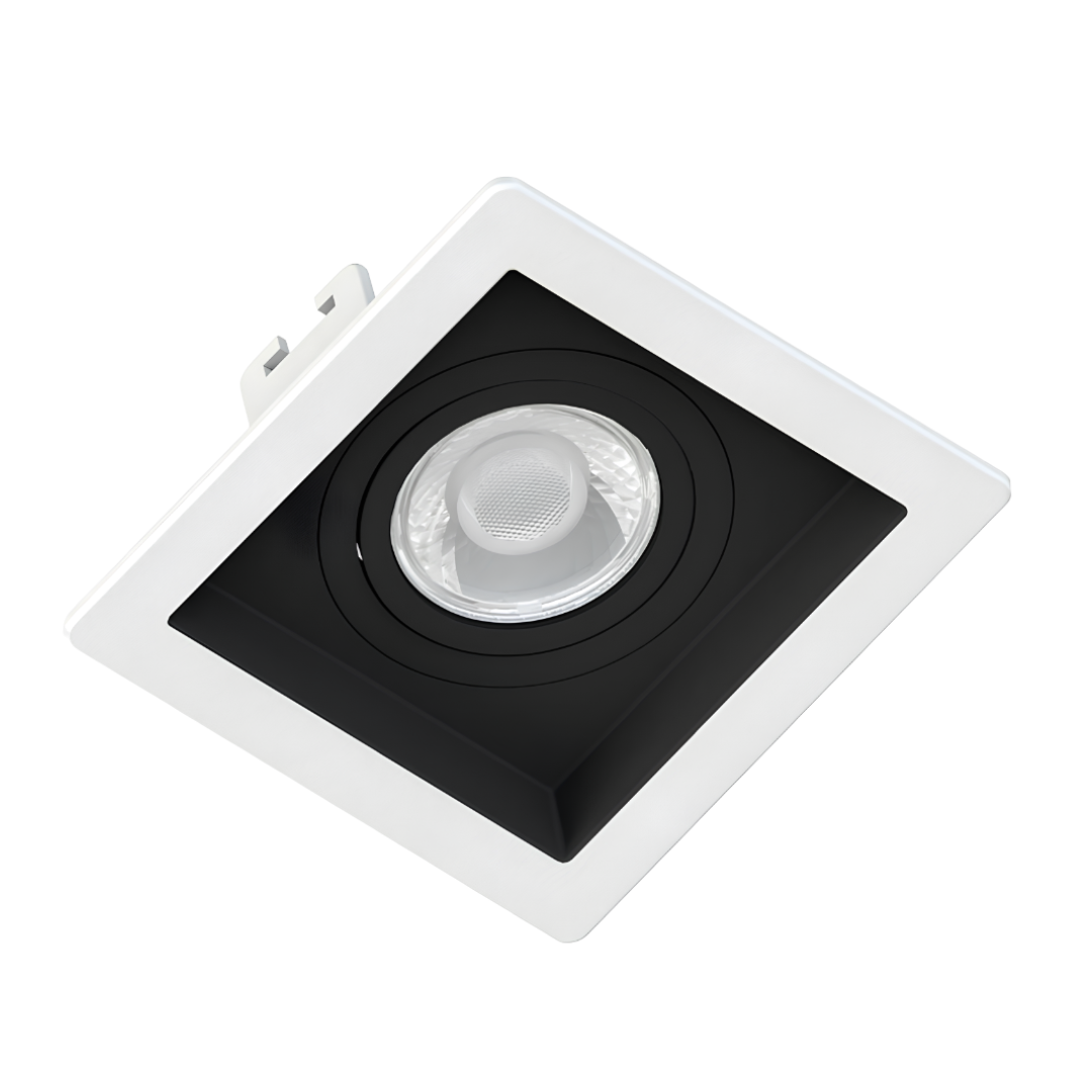 Spot Quadrado Recuado Br/Pt Par16 Dim 5,5W 2700K 127V Osram