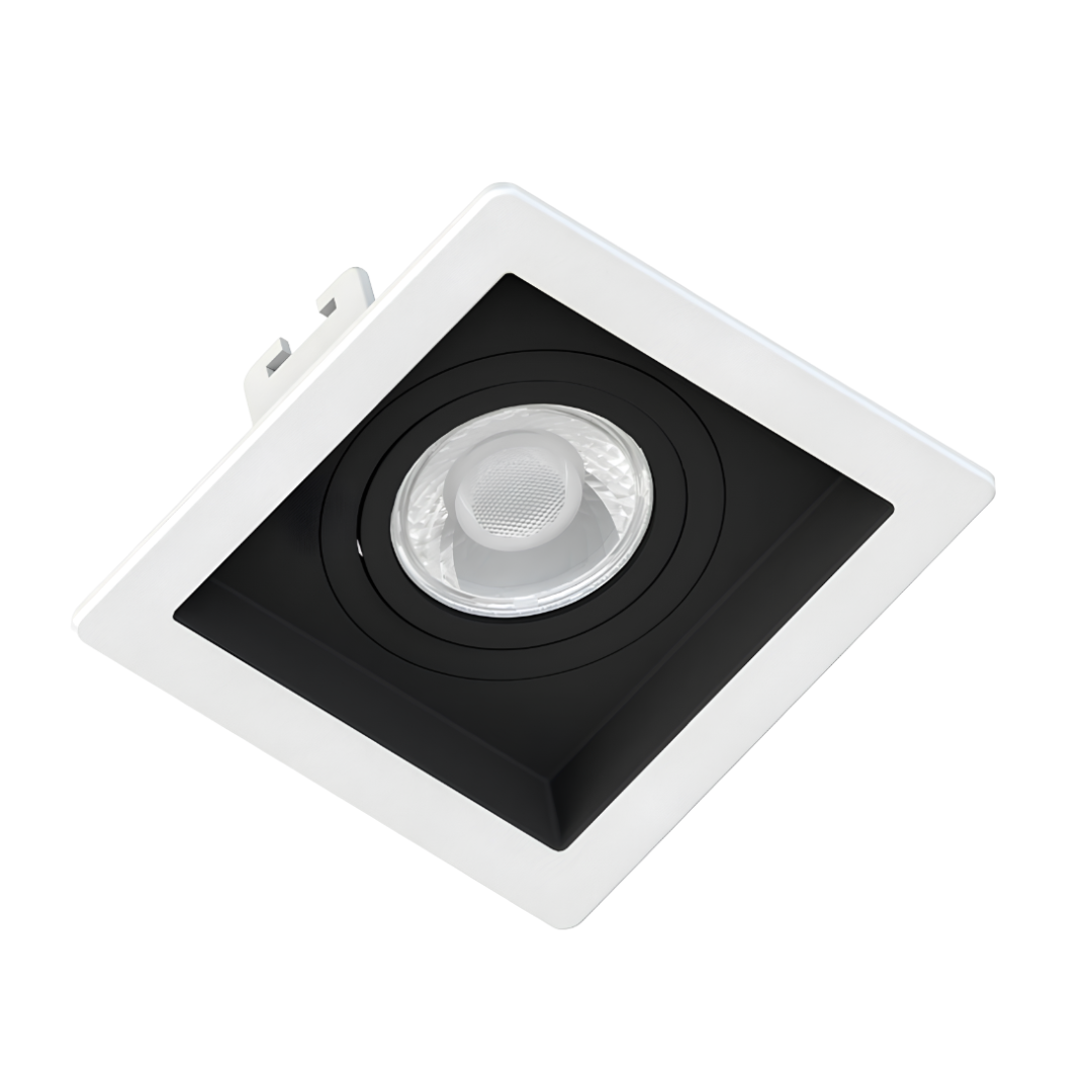 Spot Led Quadrado Recuado Br/Pt Par11 Dim 3,5W 2700K 300Lm Osram