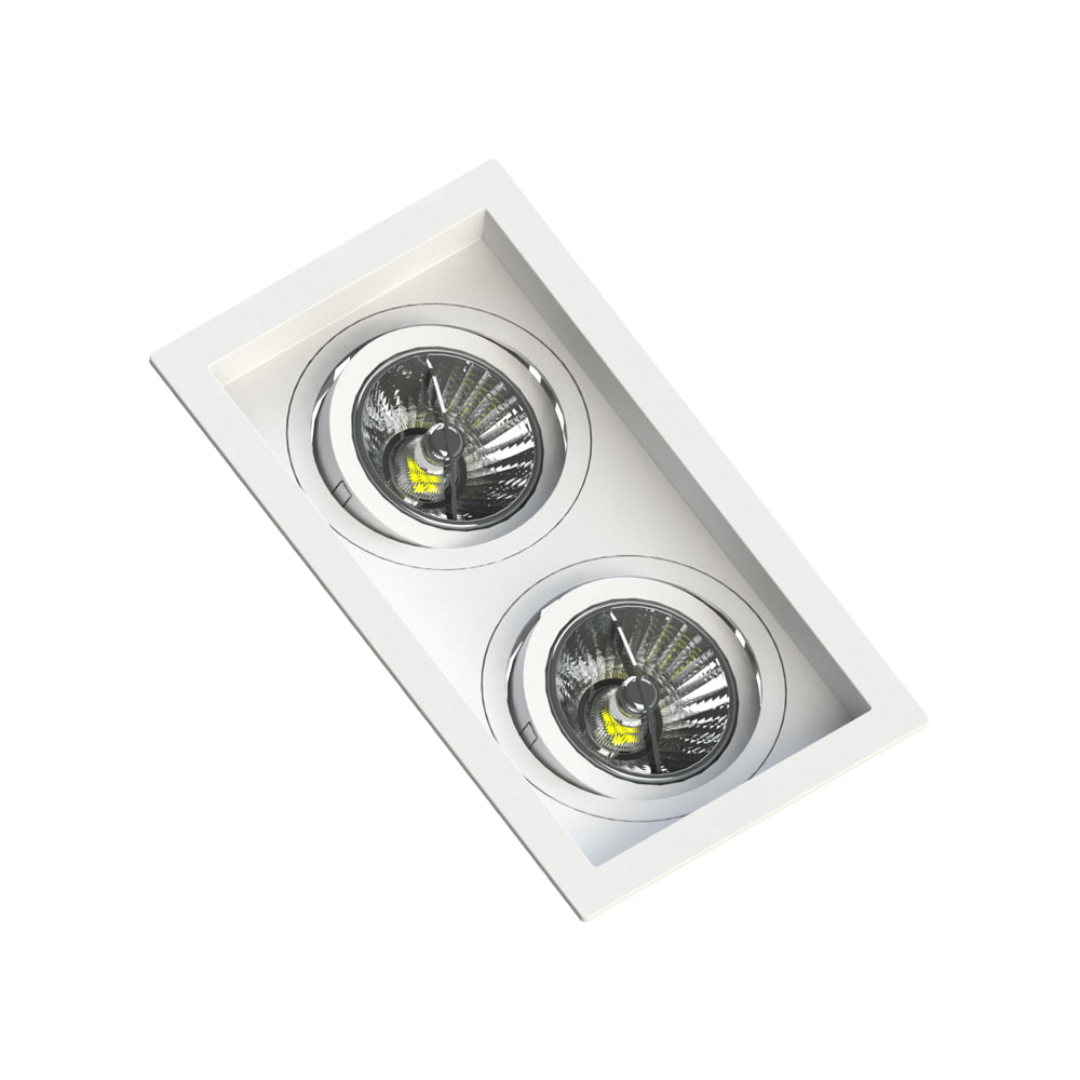 Spot Retangular Embutir Recuado Br 2 Ar70 Dim 4,8W 2700K Biv Ledvance