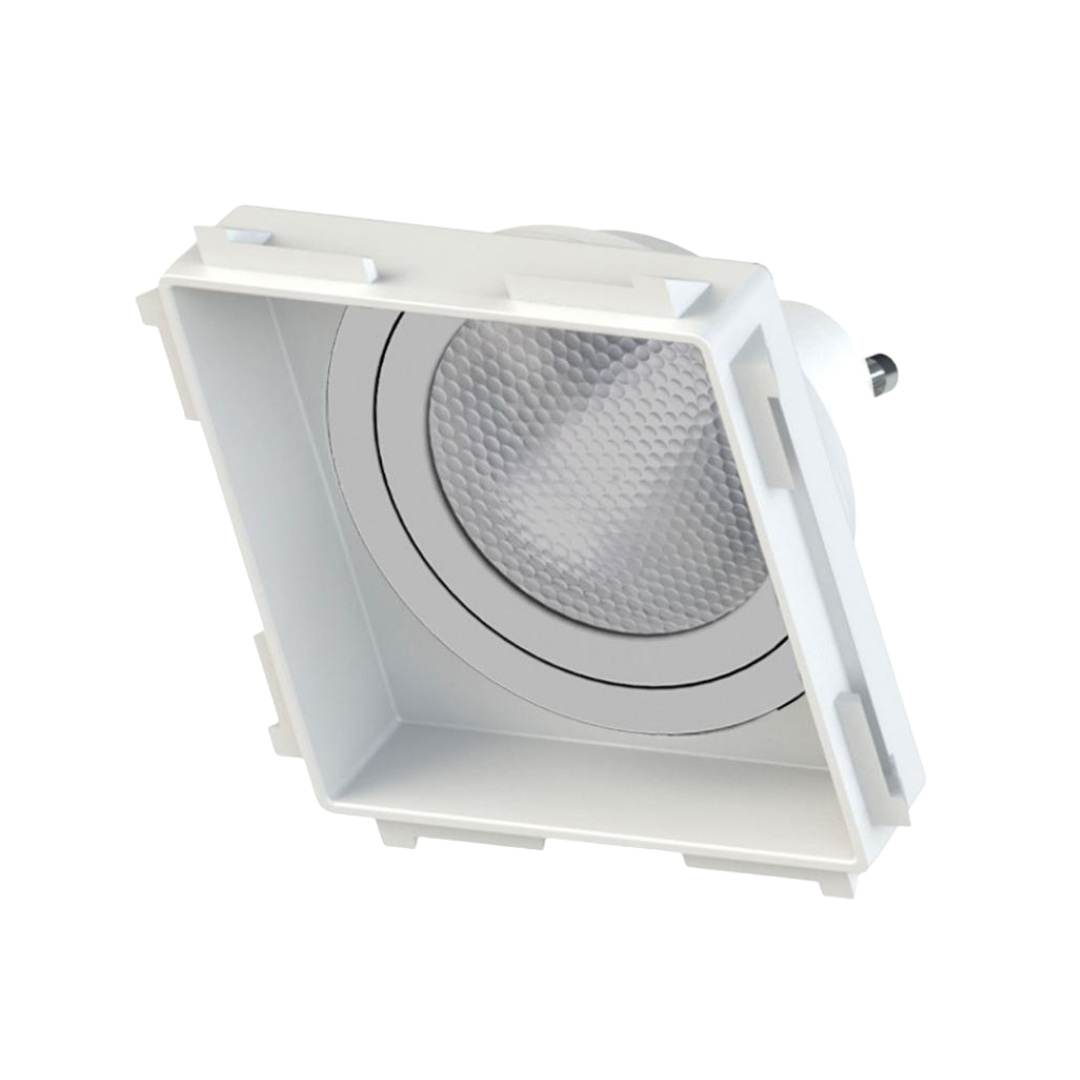 Spot Quadrado Recuado No Frame Branco Par20 7W 3000K 525Lm Bivolt Osram