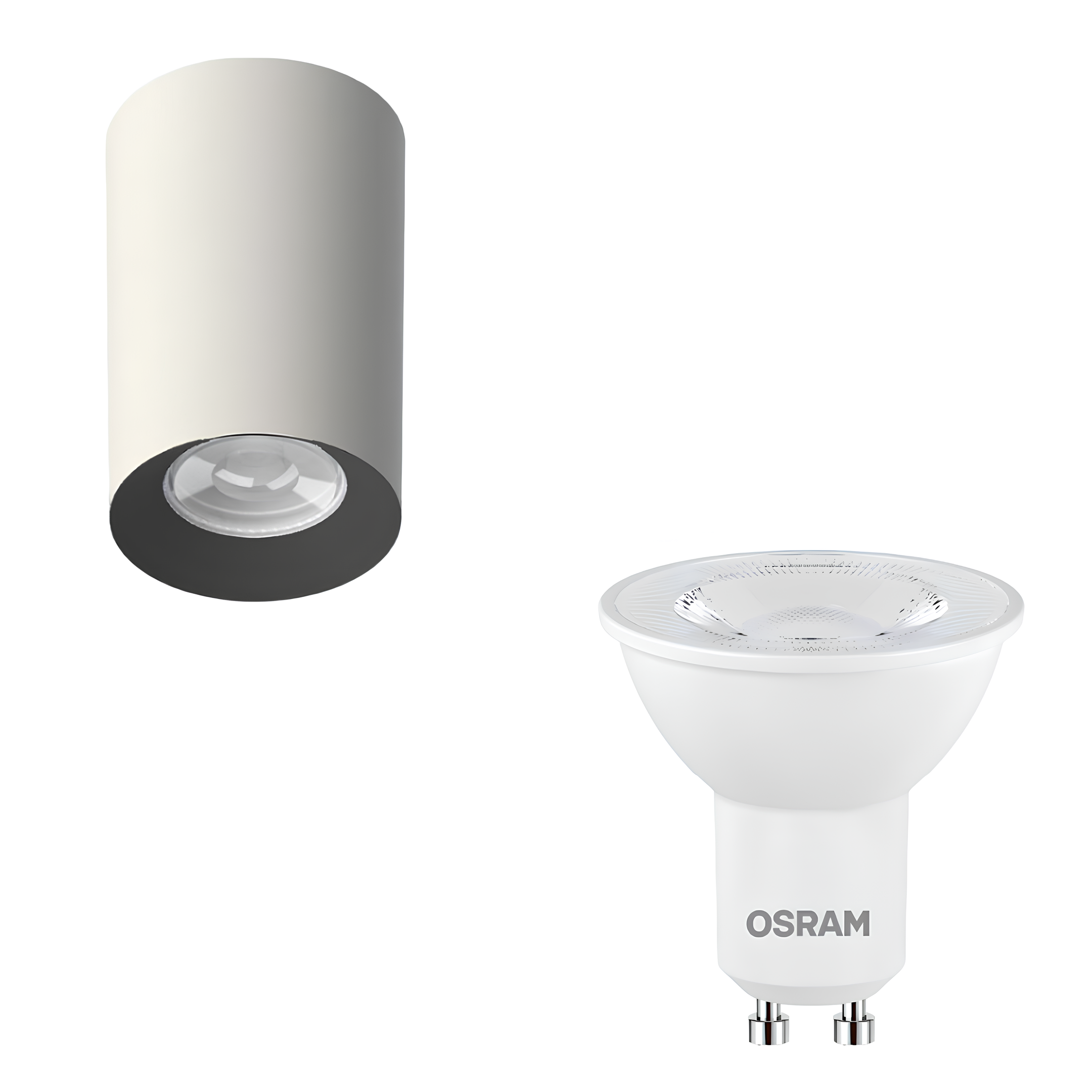 Spot Tower Led Redondo Recuado Br/Pt Par16 4W 350Lm Osram